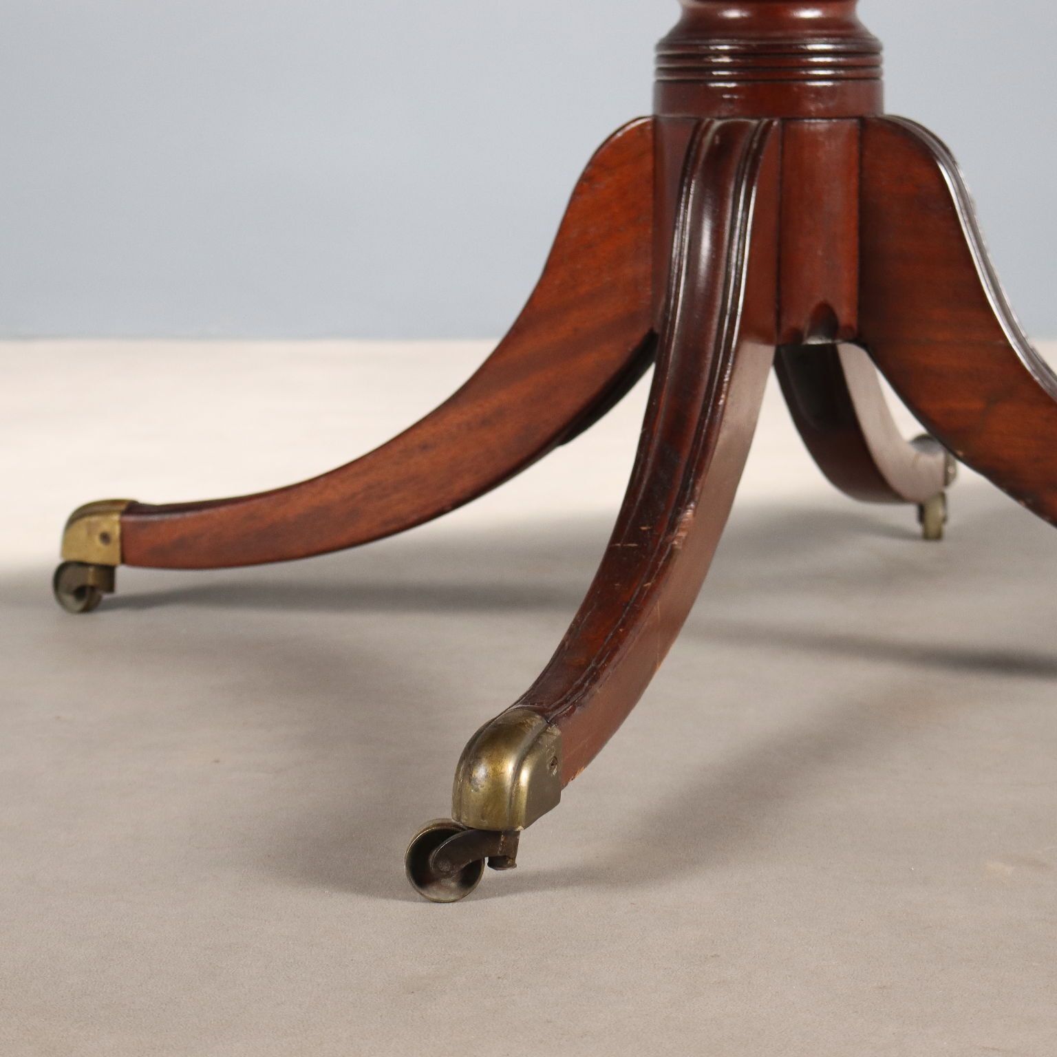 Edwardian Table Mahogany Metal United Kingdom XIX Century photo vinterior