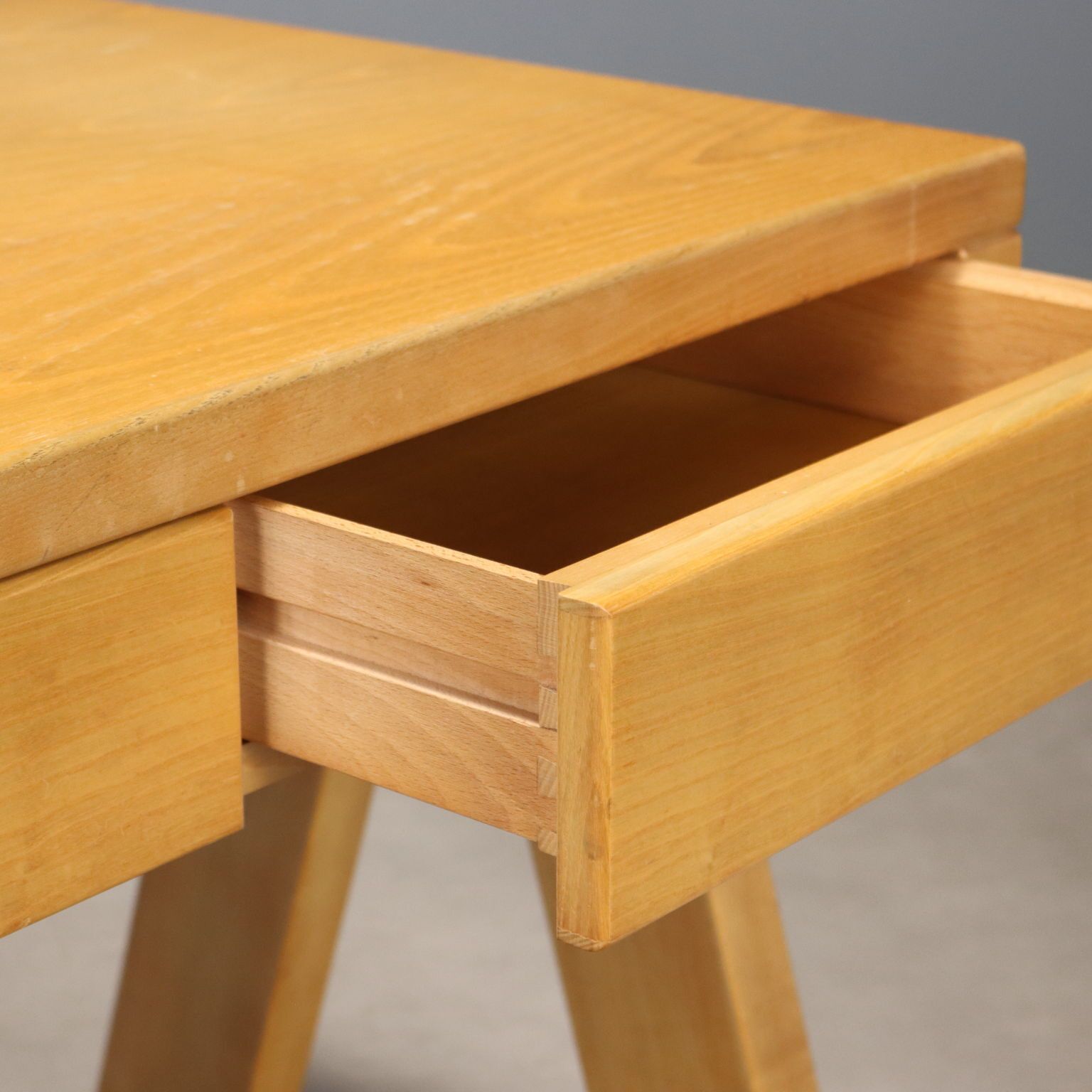 Vintage Writing Desk Larch Design Italy 1970s 1980s photo for sale