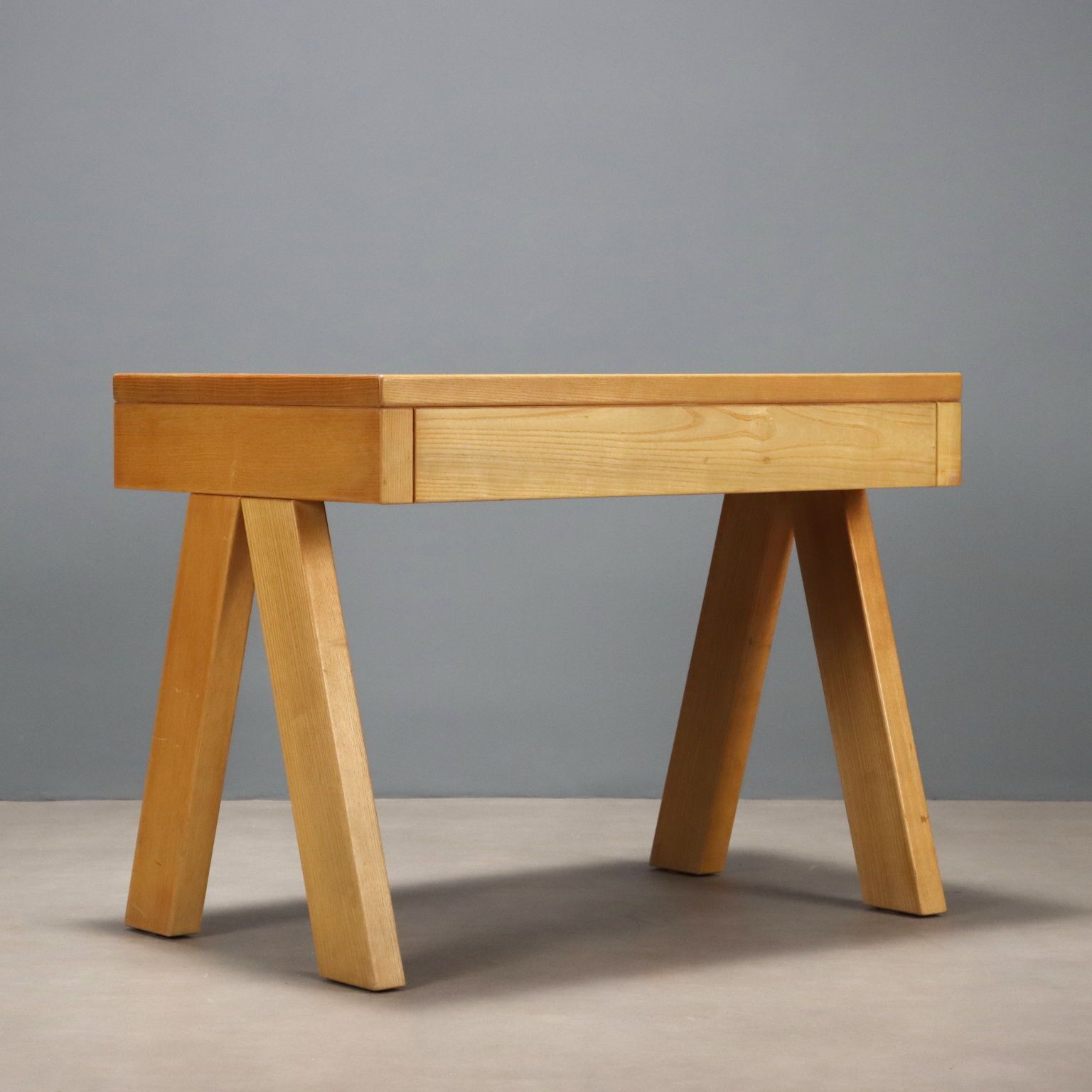 Vintage Writing Desk Larch Design Italy 1970s 1980s photo vintage