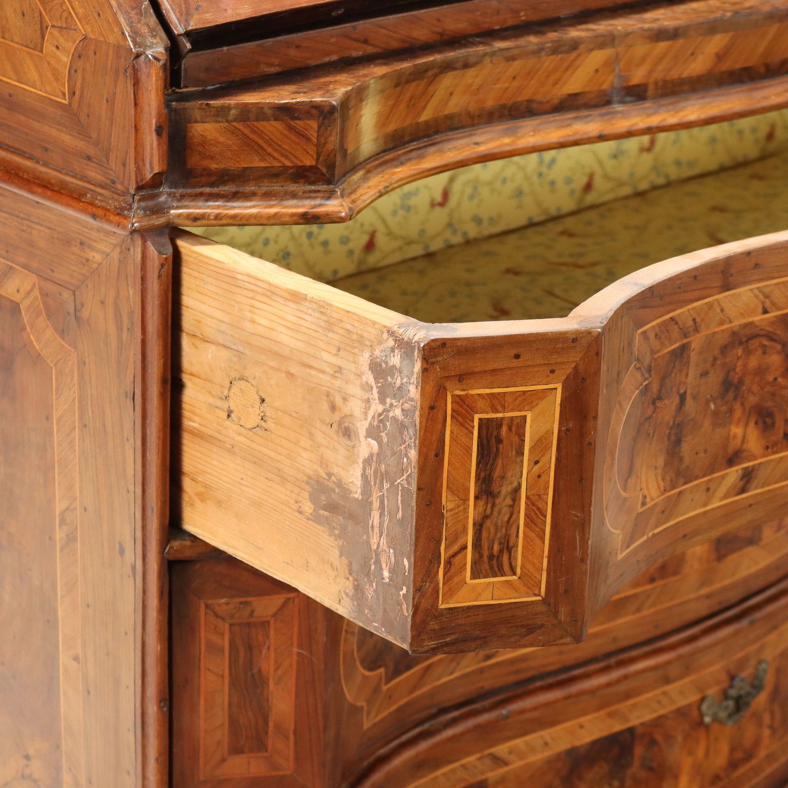 photo for sale Antique Flap Cabinet Walnut Italy XVII Century