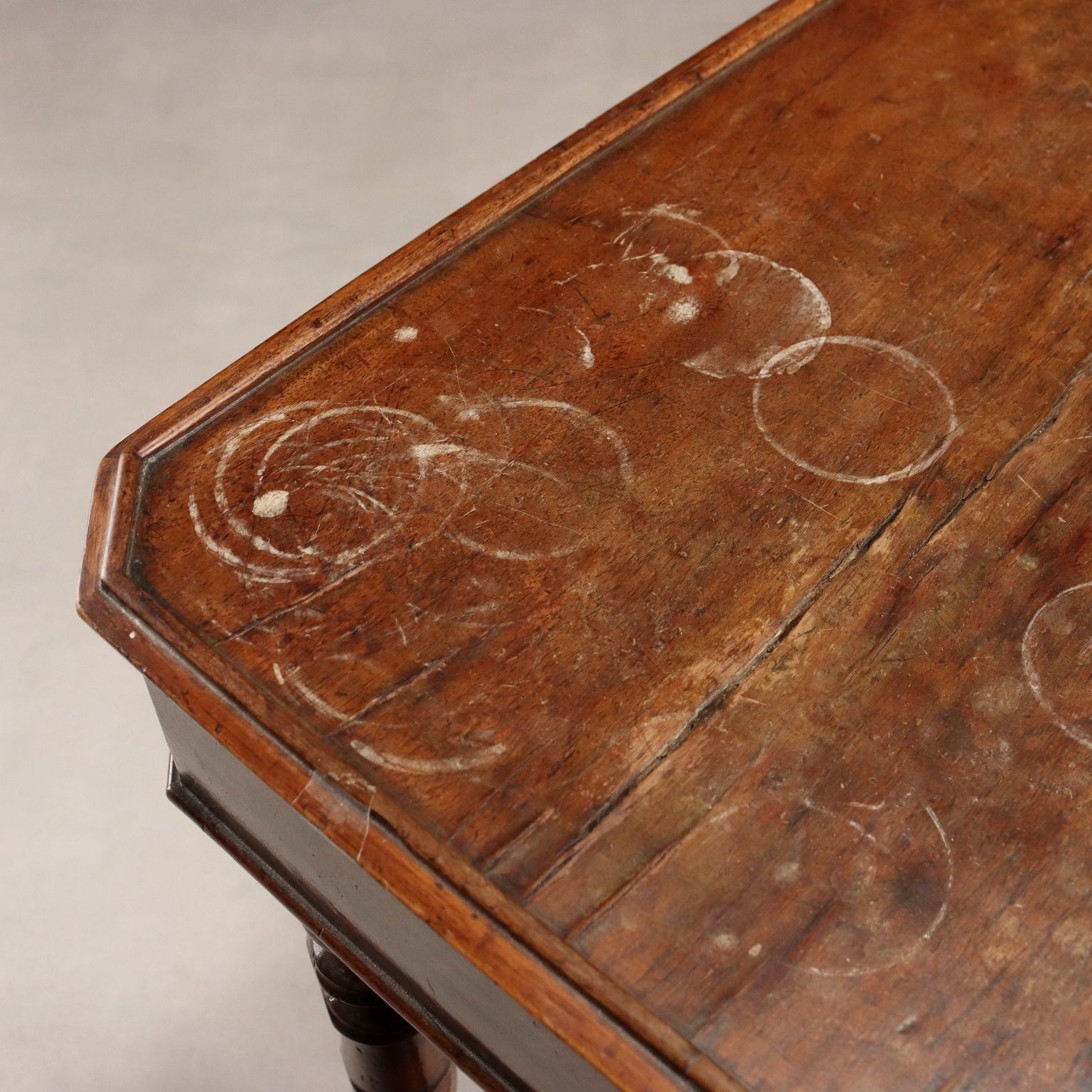 Antique Sewing Table Walnut With Drawer Italy Mid XIX Century photo vinterior