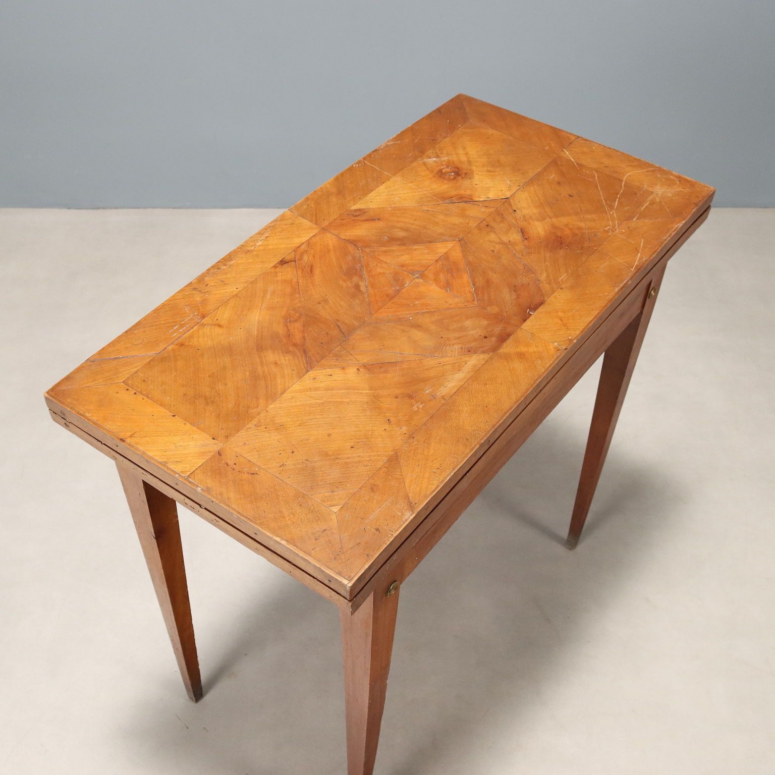 Antique Coffee Table Directoire Cherrywood Italy Early XIX Century photo 710.0