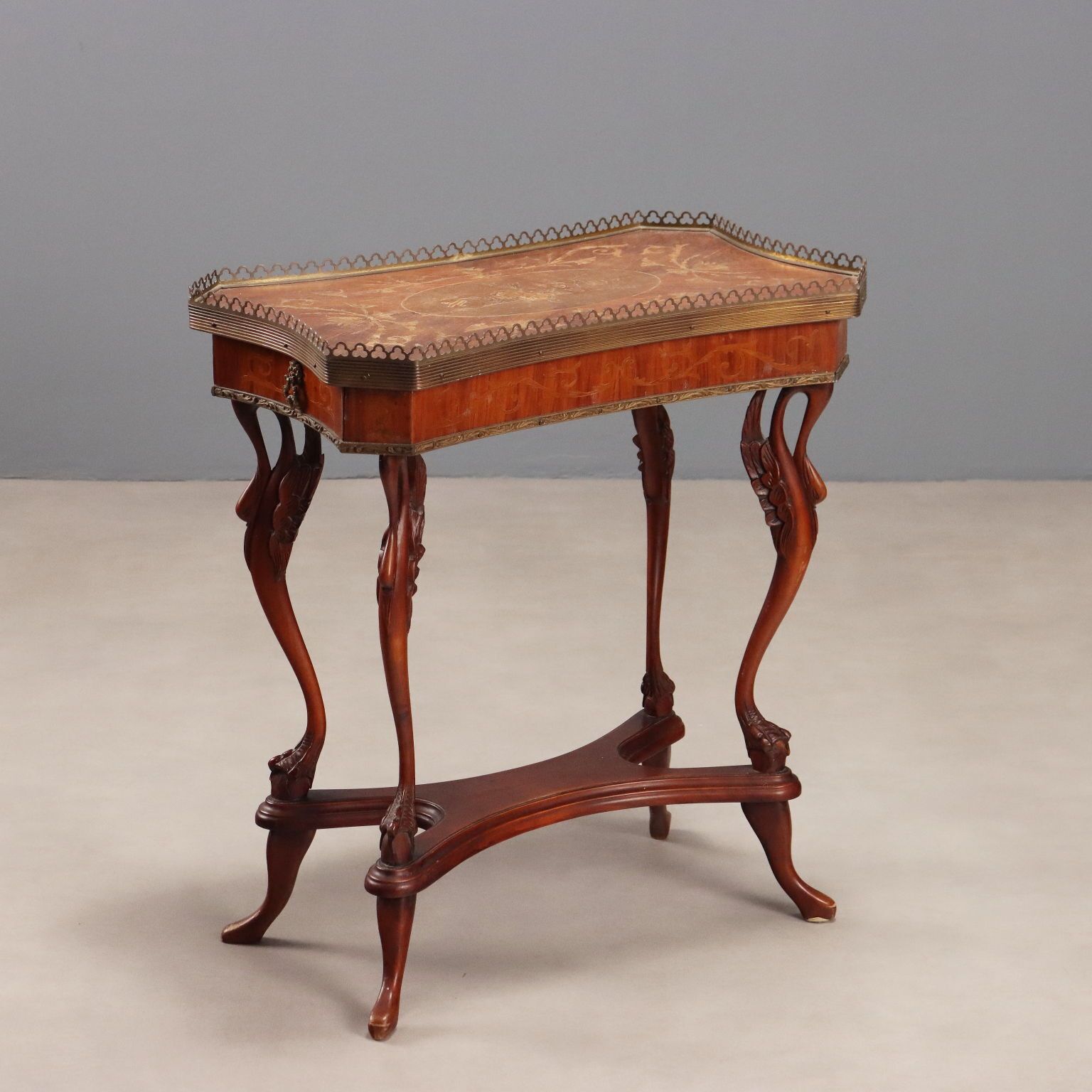 Antique Small Table Fruit Wood Bois De Rose XX Century