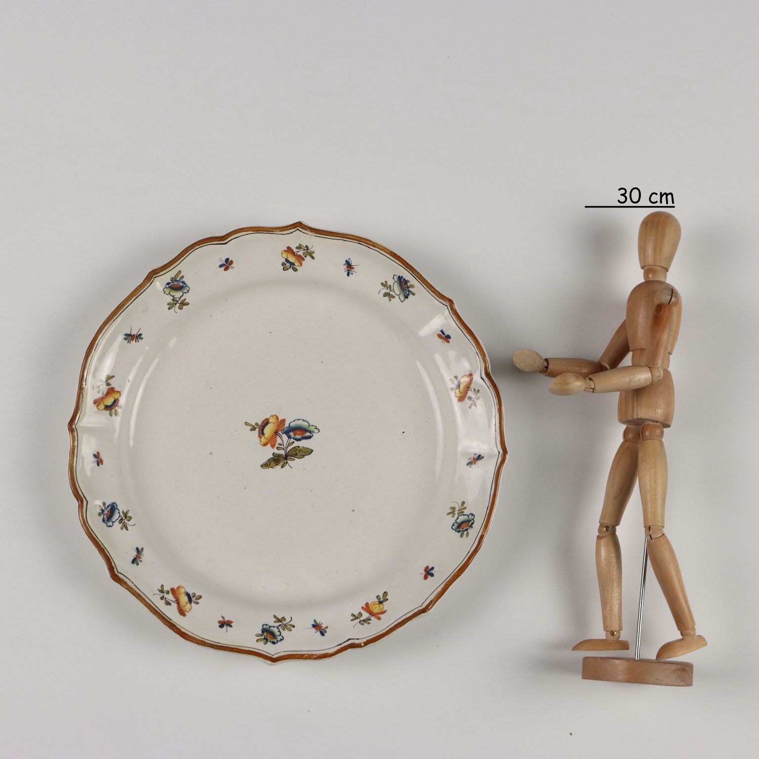 Antique Majolica Plates Manufacture Of Milan Late XVIII Century photo furniture