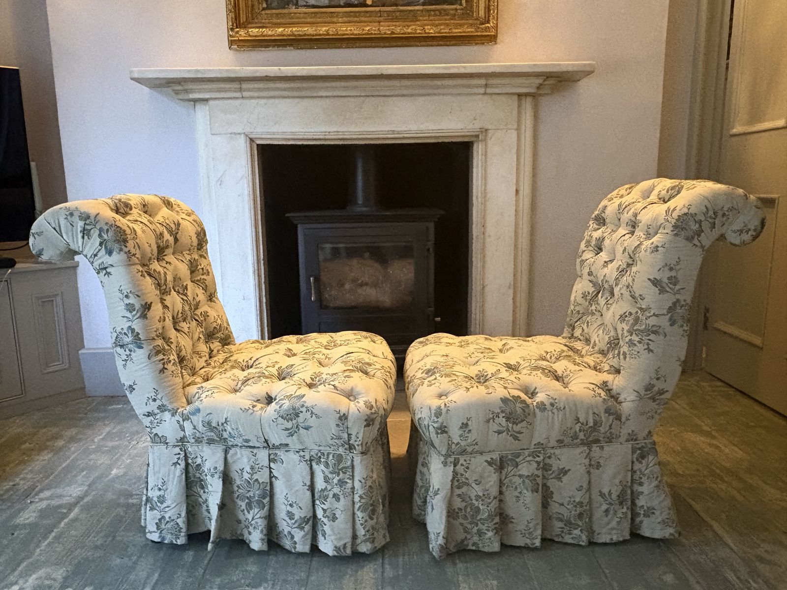 Pair Of Beautiful French Chairs photo for sale