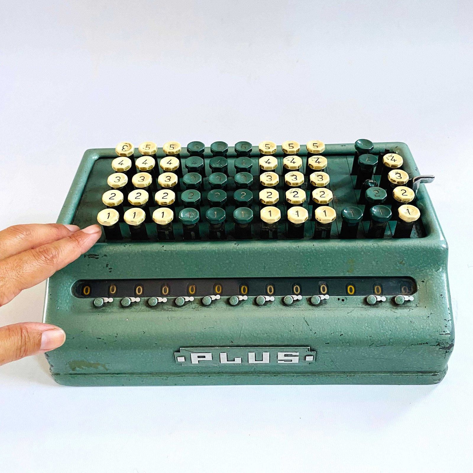 Antique Plus Bell Punch Calculator /Mid Century 1950s Accountancy Tool / Antique Calculator Peaky Blinders