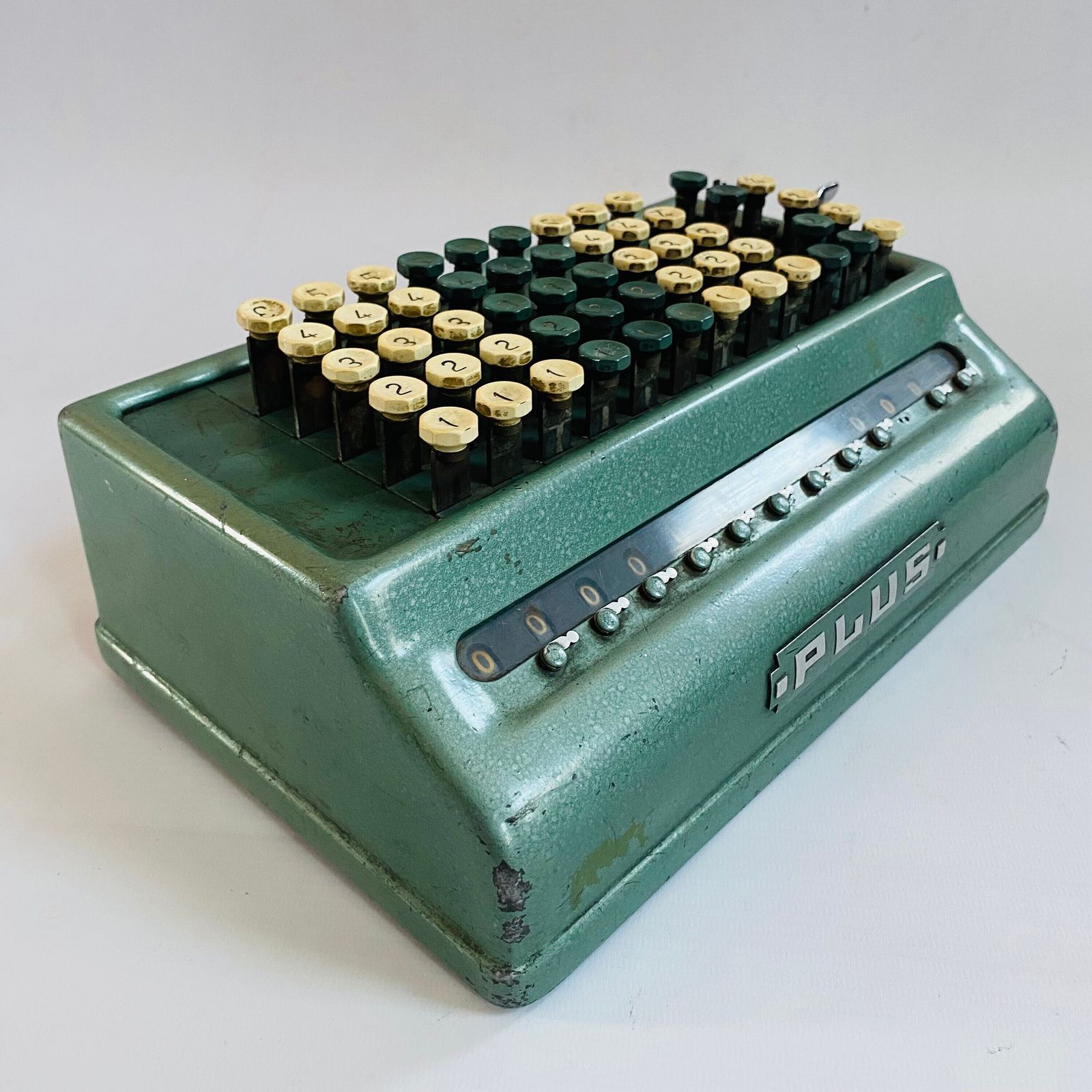 Antique Plus Bell Punch Calculator /Mid Century 1950s Accountancy Tool / Antique Calculator Peaky Blinders photo furniture