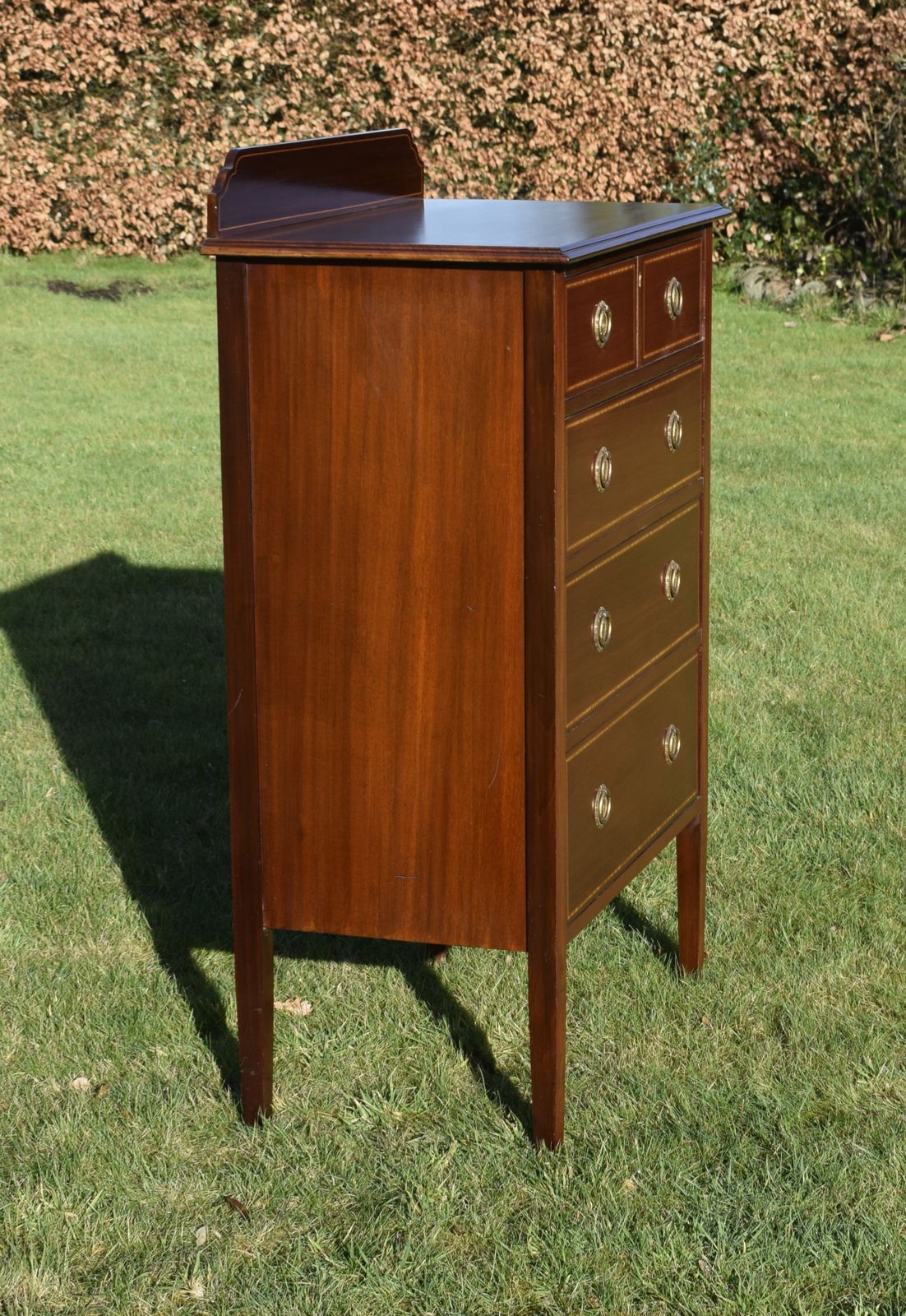 Edwardian Mahogany Inlaid Chest Of Drawers photo Furniture