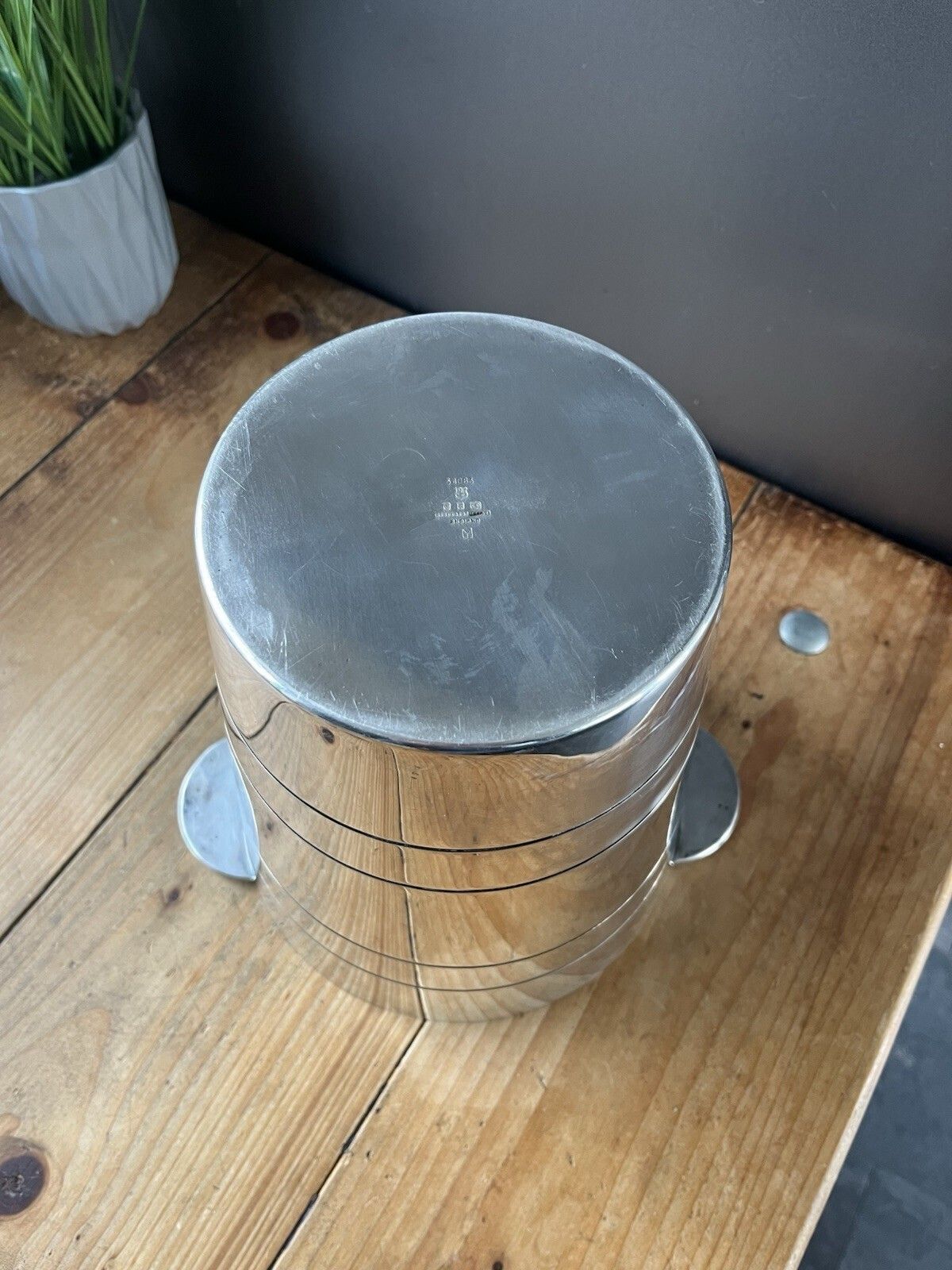 Quality Elkington Silver Plated Art Deco Champagne Wine Bottle Ice Bucket Cooler photo vintage