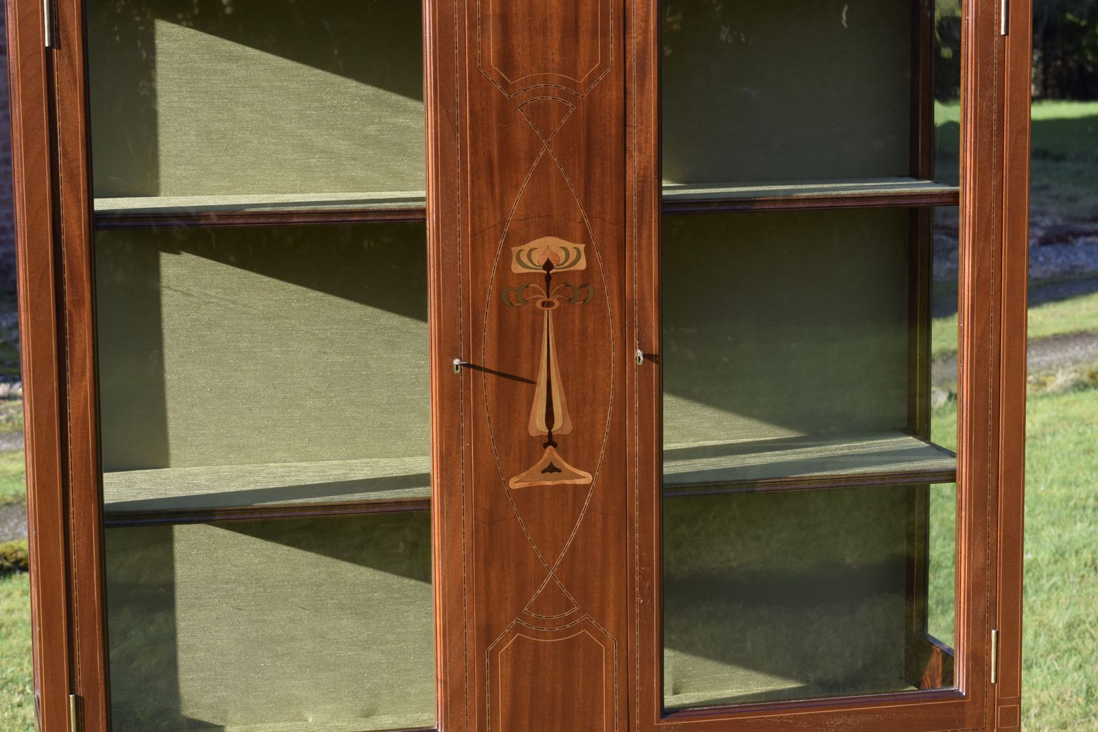 Early 20th Century Art Nouveau Display Cabinet photo Furniture