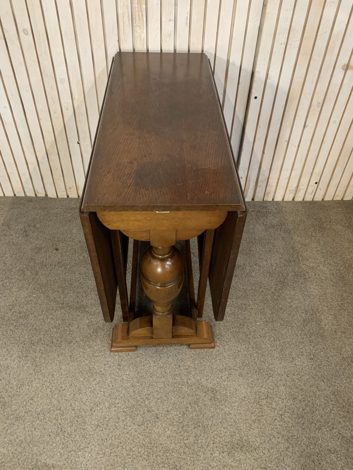 Furniture Vintage Drop Leaf Dining Table J. Heap & Co Solid Wood Extendable photo