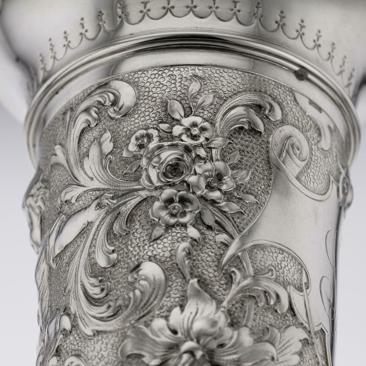 photo for sale 19th Century German Solid Silver Wine Goblet, Hanau, C.1890