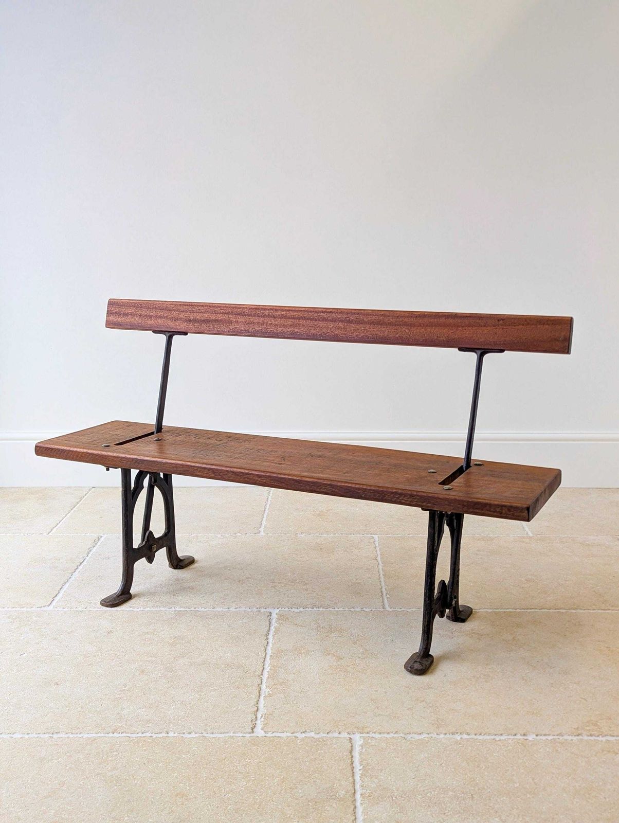 Antique Victorian Reversible Tram Bench By Fisher & Son C.1890 photo vinterior