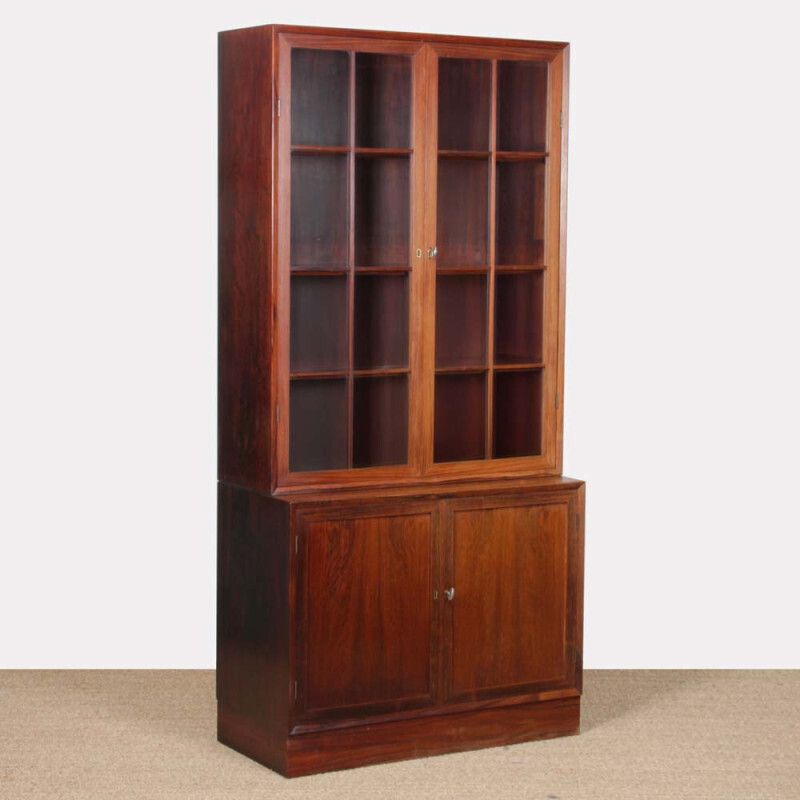 Rosewood Display Cabinet/Bookcase By Lyby Mobler, 1960
