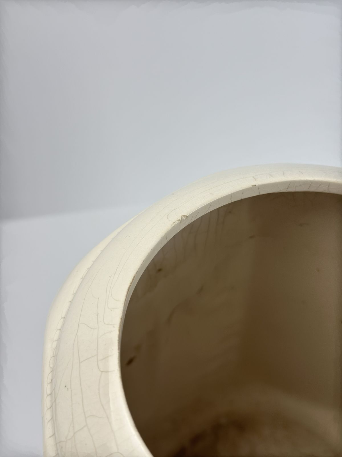 Art Deco French Craquelé Ceramic Vase, Orchies, 1930s photo buy