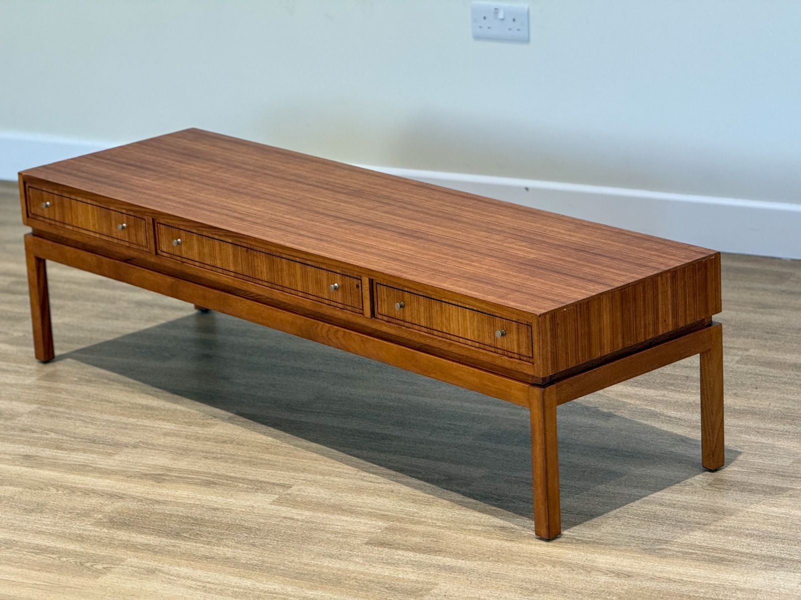 Walter Cornell Walnut Low Coffee Table For Greaves And Thomas, 1960s photo Furniture