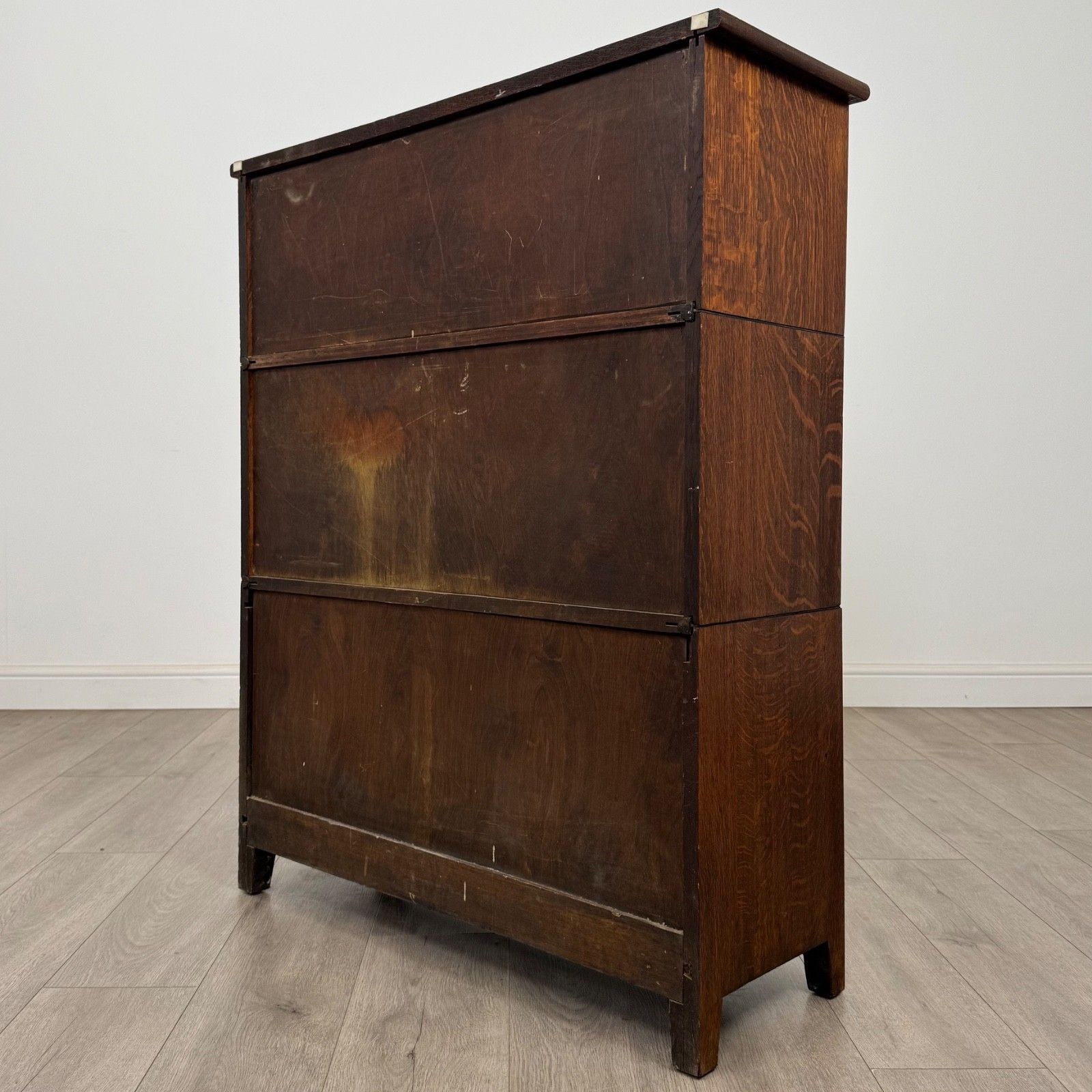 Antique 20th Century Globe Wernicke Style Cabinet In Oak photo vintage