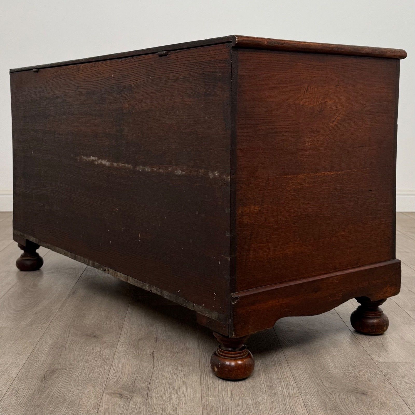 Antique 19th Century Fine Quality Coffer / Blanket Box In Oak photo vinterior