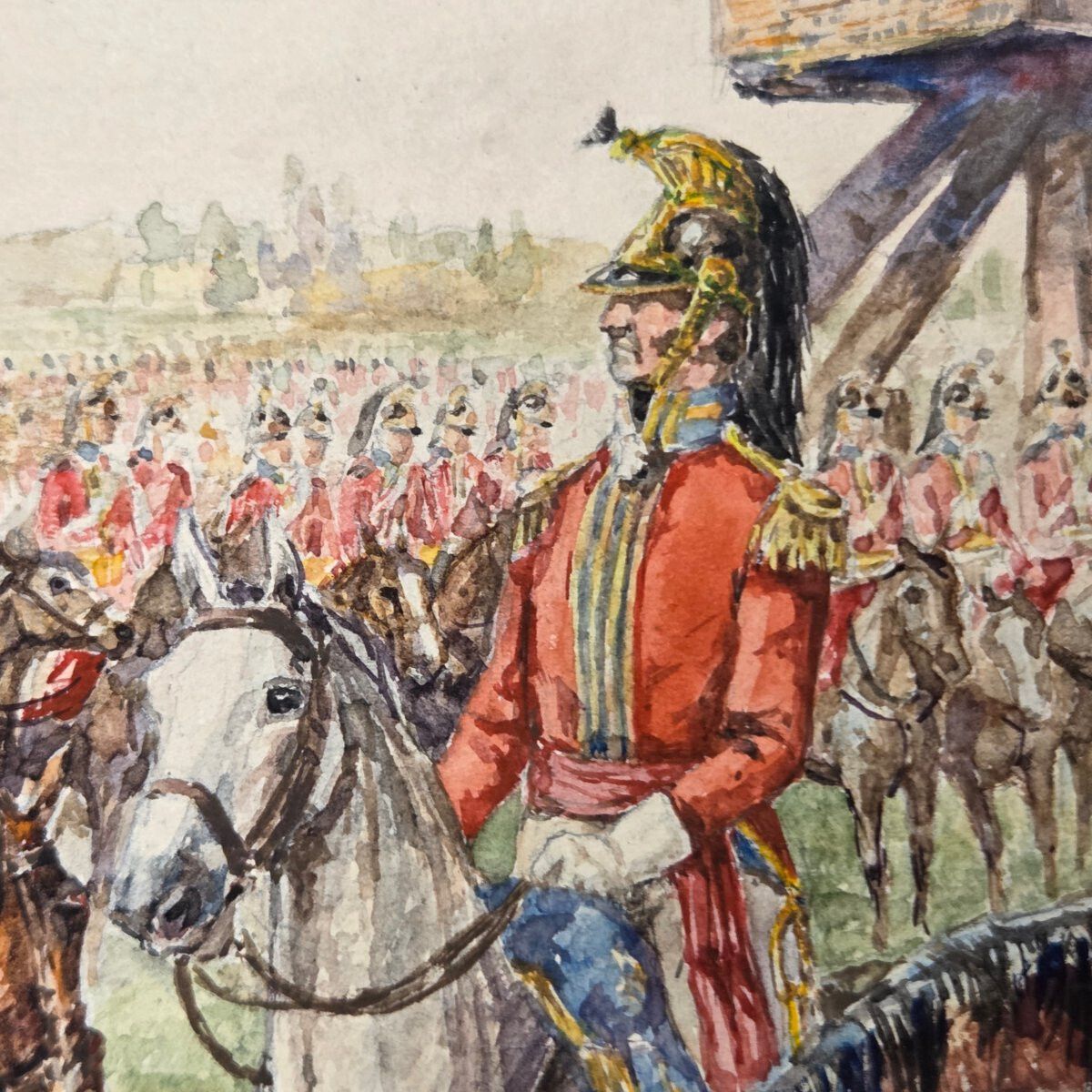 Georges Toumasov (20th Century) Pair Of Napoleonic Watercolors. photo Art