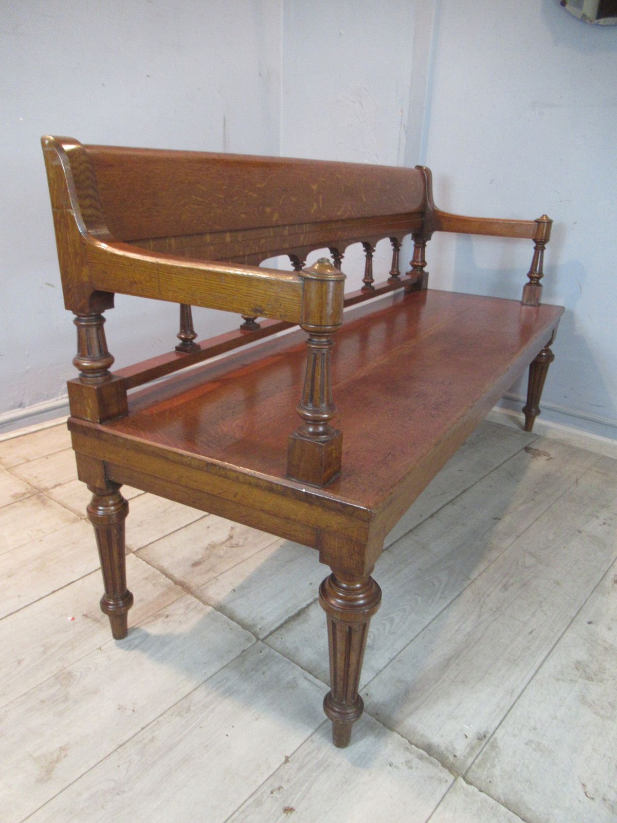 Victorian   1880s Oak Bench Seat photo buy