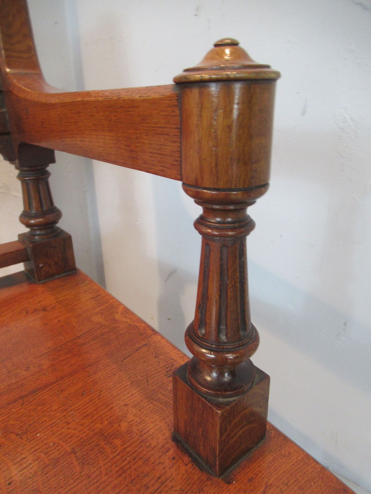 photo for sale Victorian   1880s Oak Bench Seat