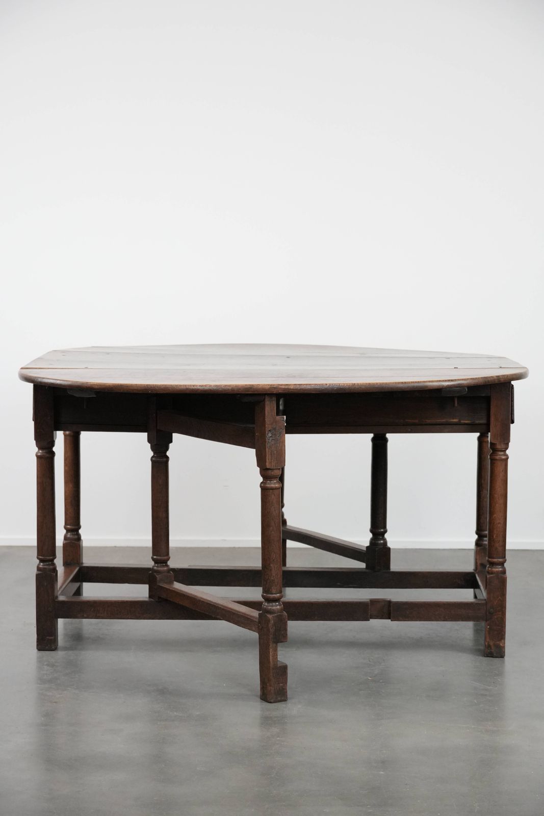 Antieke Engelse Eiken Zij /Eettafel/Gateleg Tafel Uit De 18e Eeuw Met Prachtige Patina photo Meubels