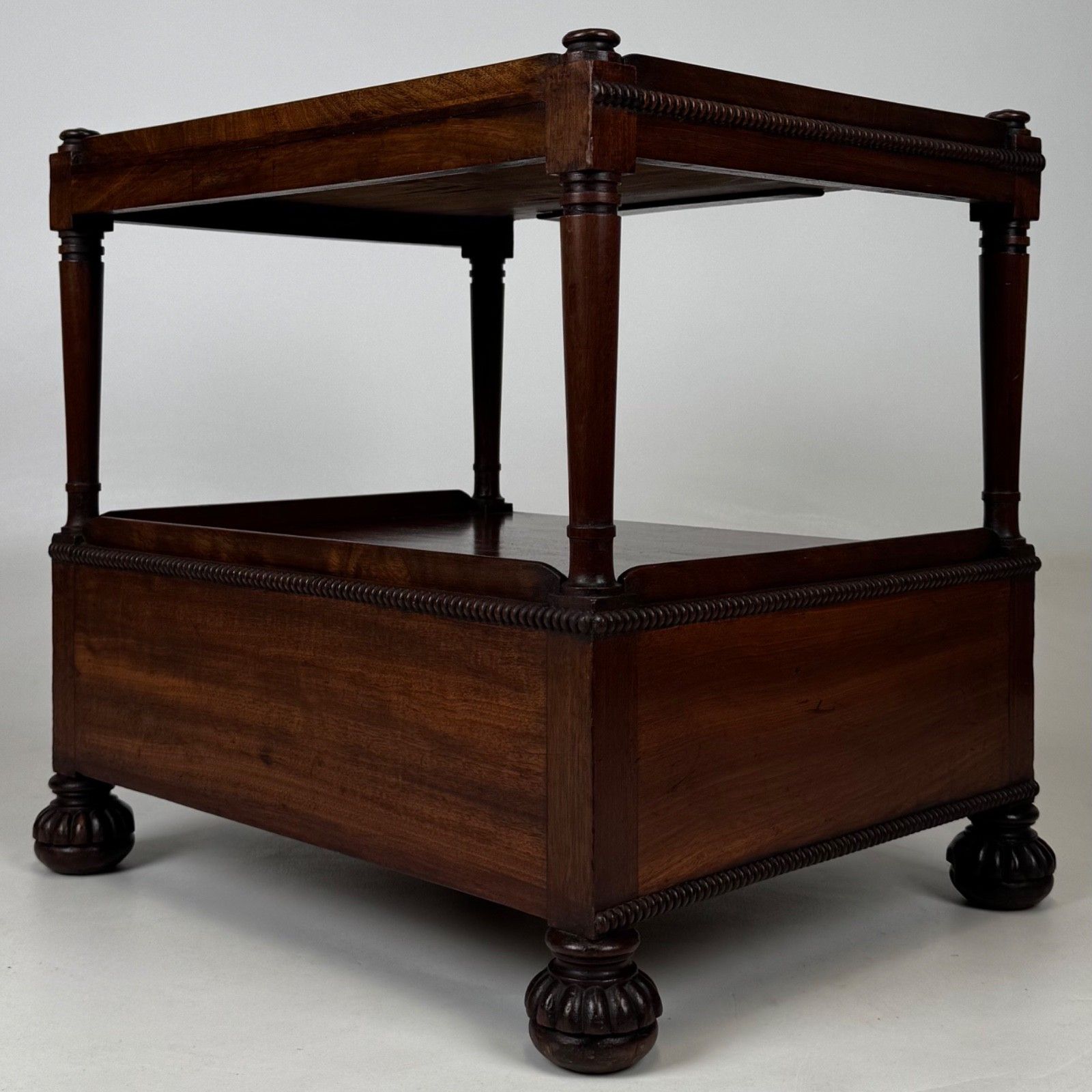 Antique 19th Century Small Regency Cabinet In Mahogany photo vinterior