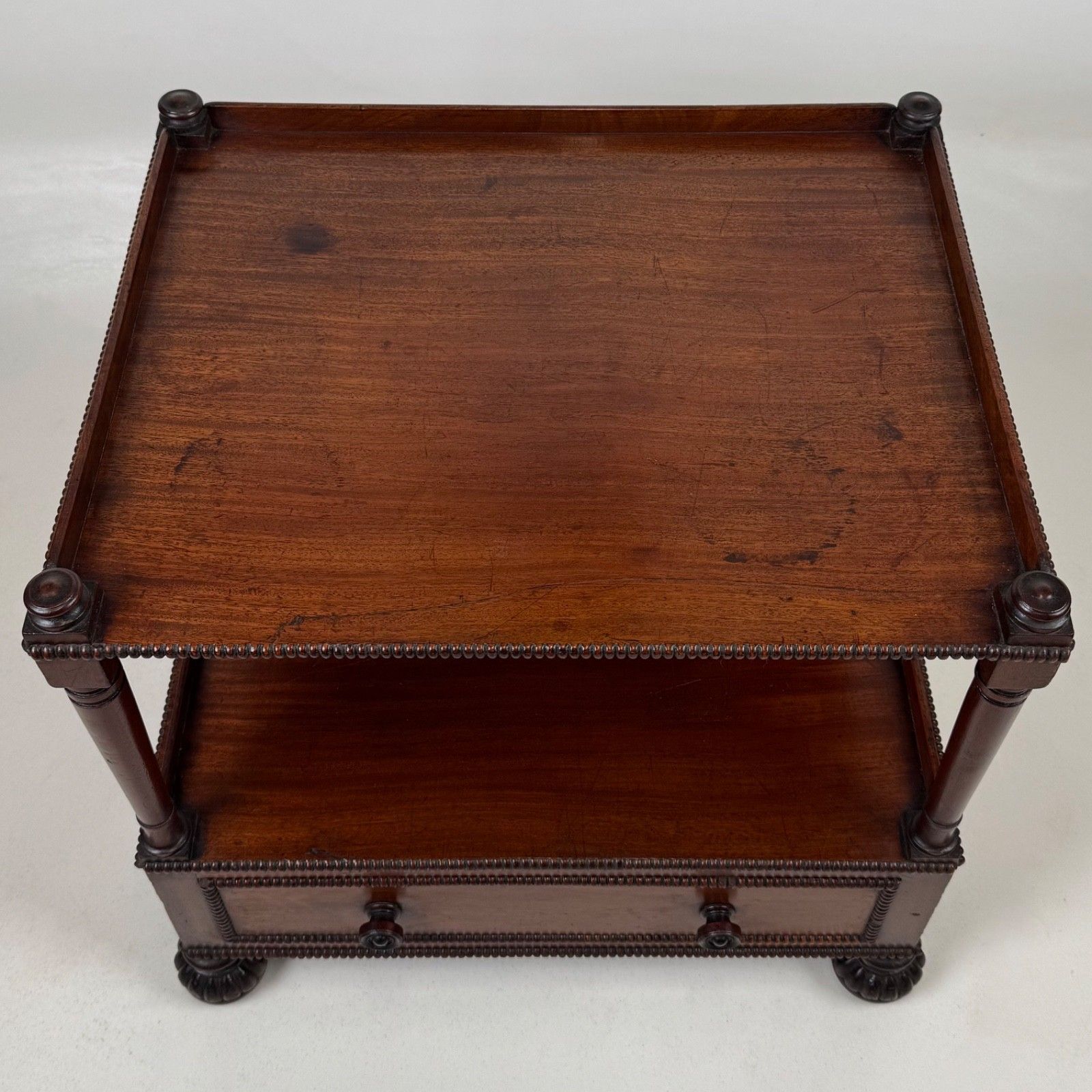 photo furniture Antique 19th Century Small Regency Cabinet In Mahogany