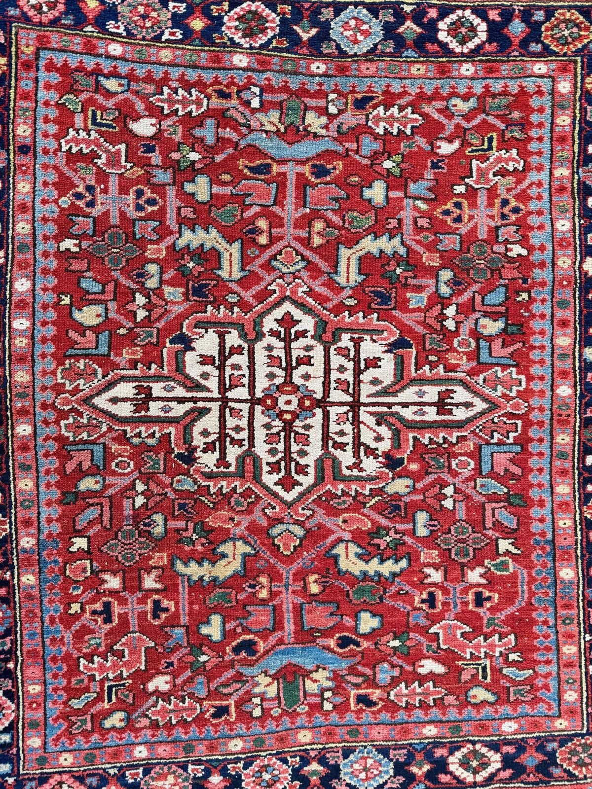 photo for sale Antique Heriz Rug 1.28m X 1.15m