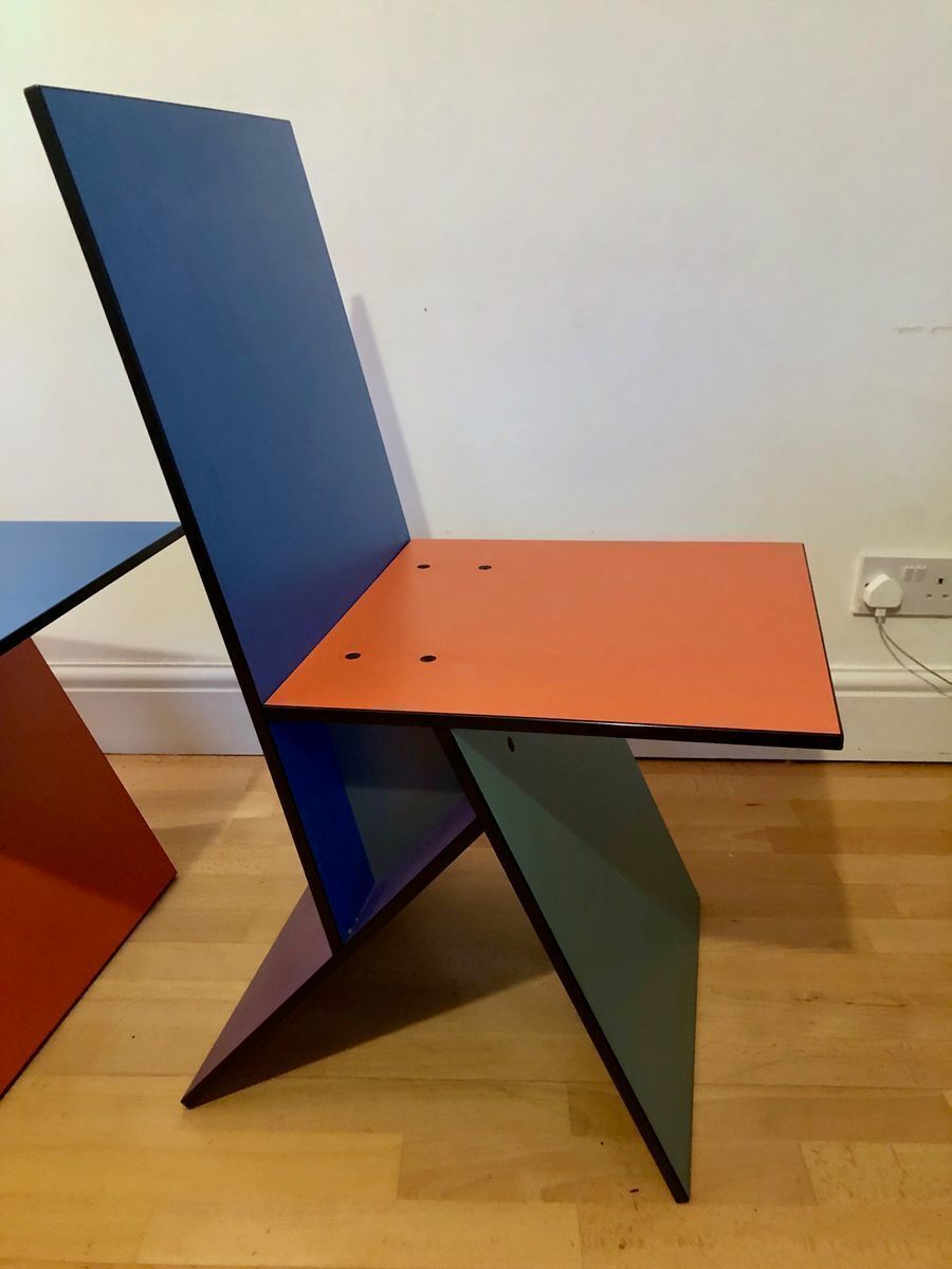 Multicolored Vilbert Chairs By Verner Panton For Ikea, 1993, Set Of 2 photo for sale