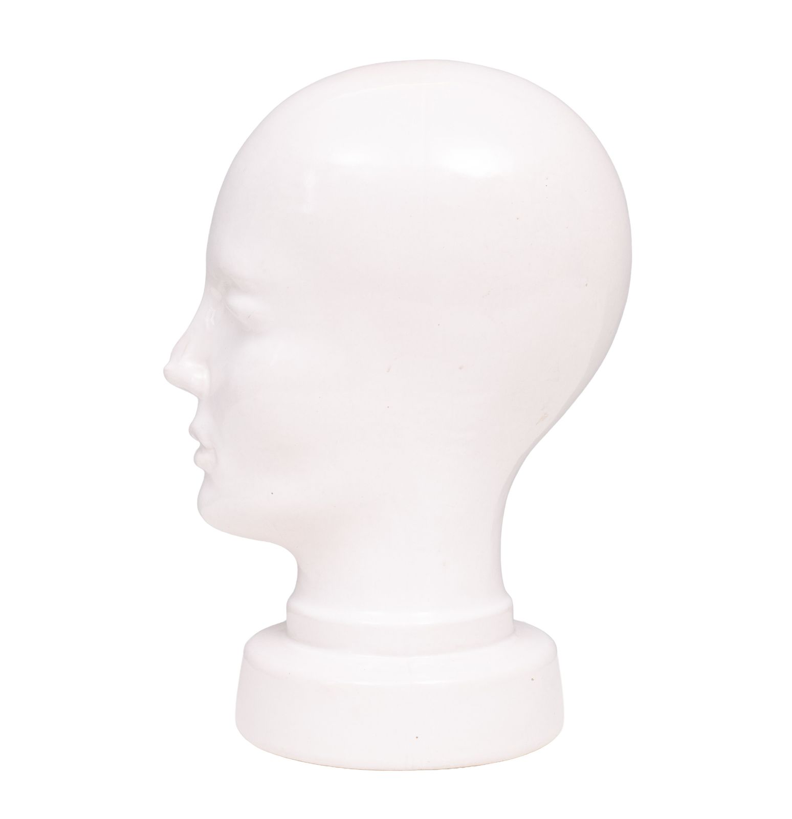 West Germany White Ceramic Mannequin Head 1970s Germany photo for sale