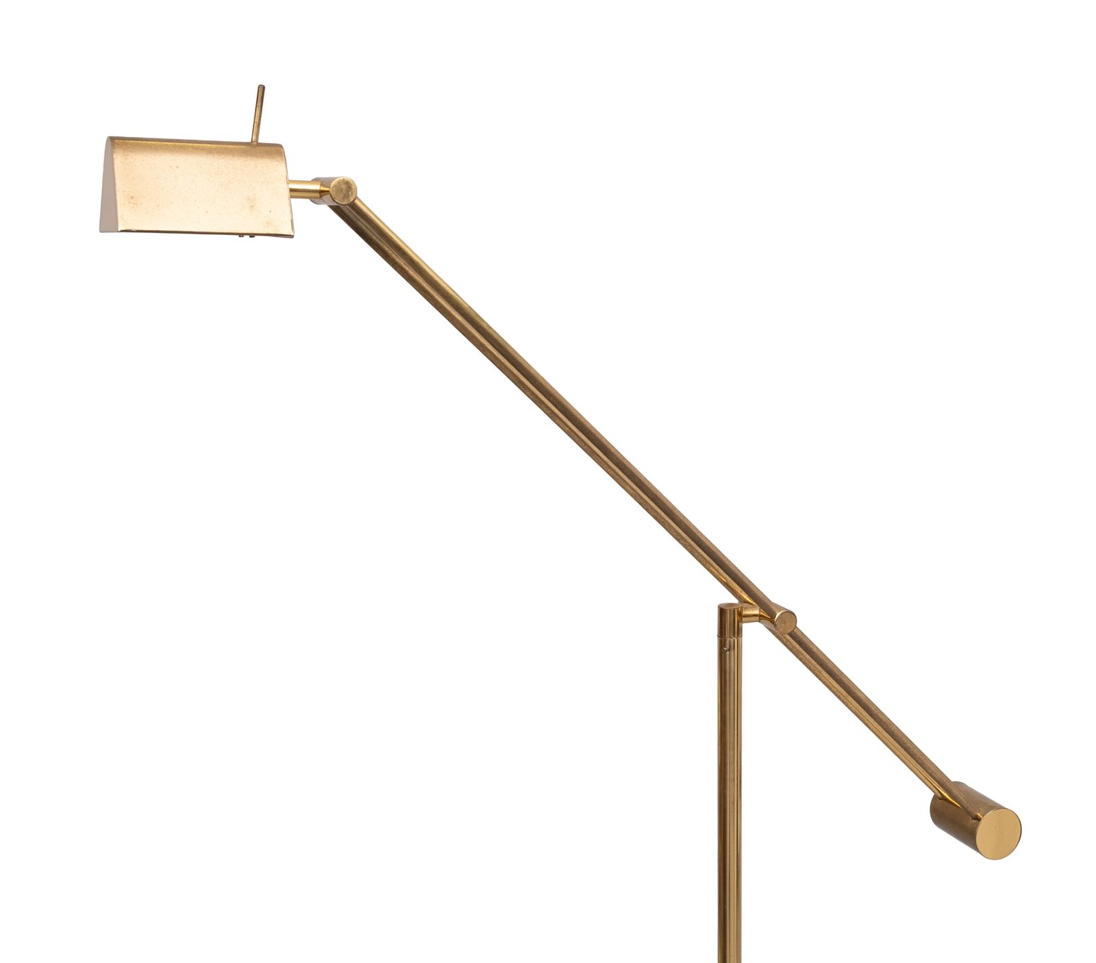 Hillebrand Brass Counter Balance Floor Lamp 1980s Germany photo furniture