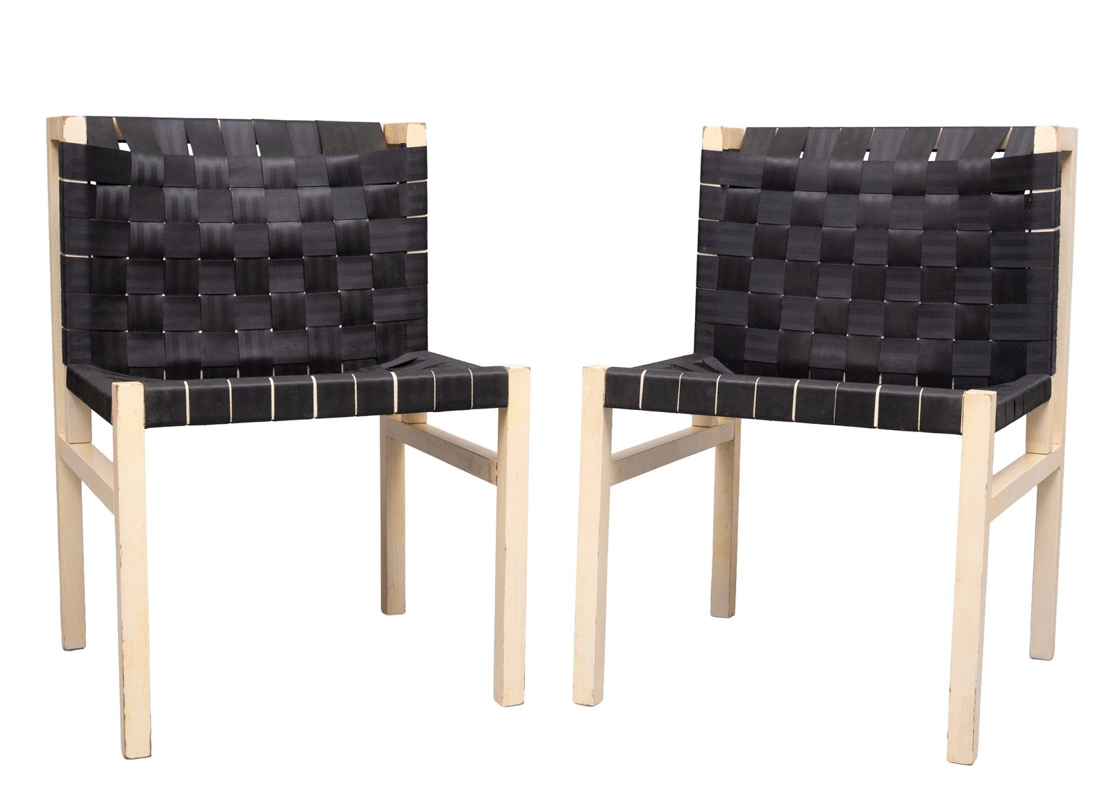 photo buy Gijs Bakker Set Of 4 ''Seatbelt'' Chairs 1978 Holland
