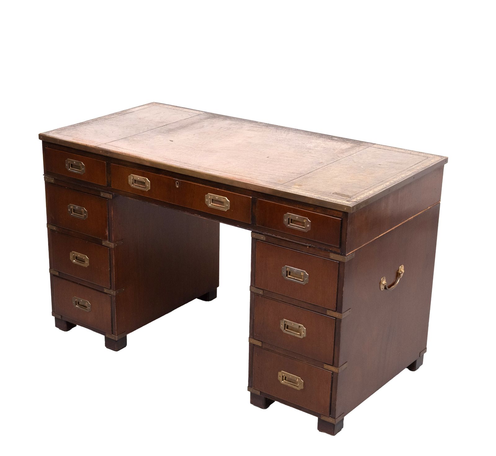Mahogany Campaign Desk By N. Norton Ltd England photo vinterior