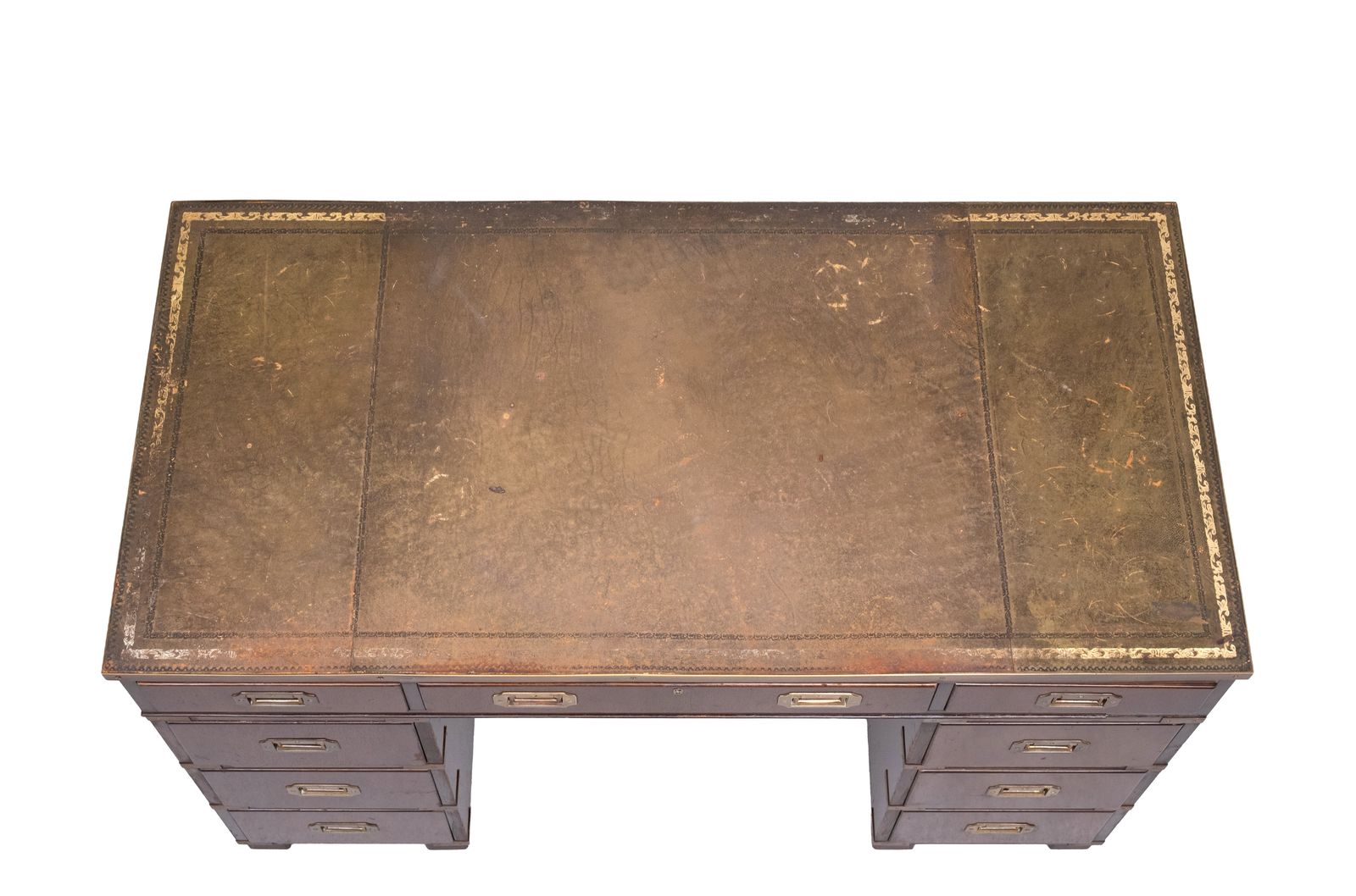 Furniture Mahogany Campaign Desk By N. Norton Ltd England photo