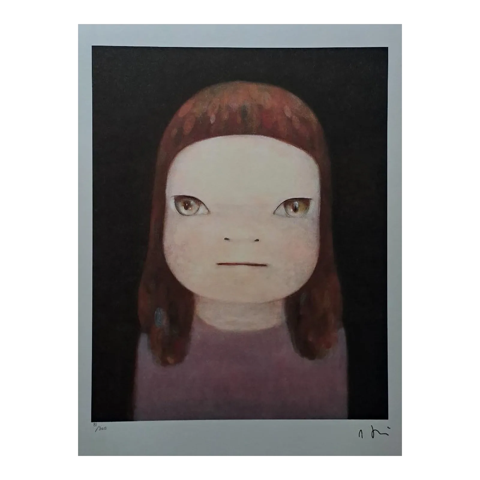 Yoshitomo Nara Midnight Truth (1990s), Limited Edition Lithograph