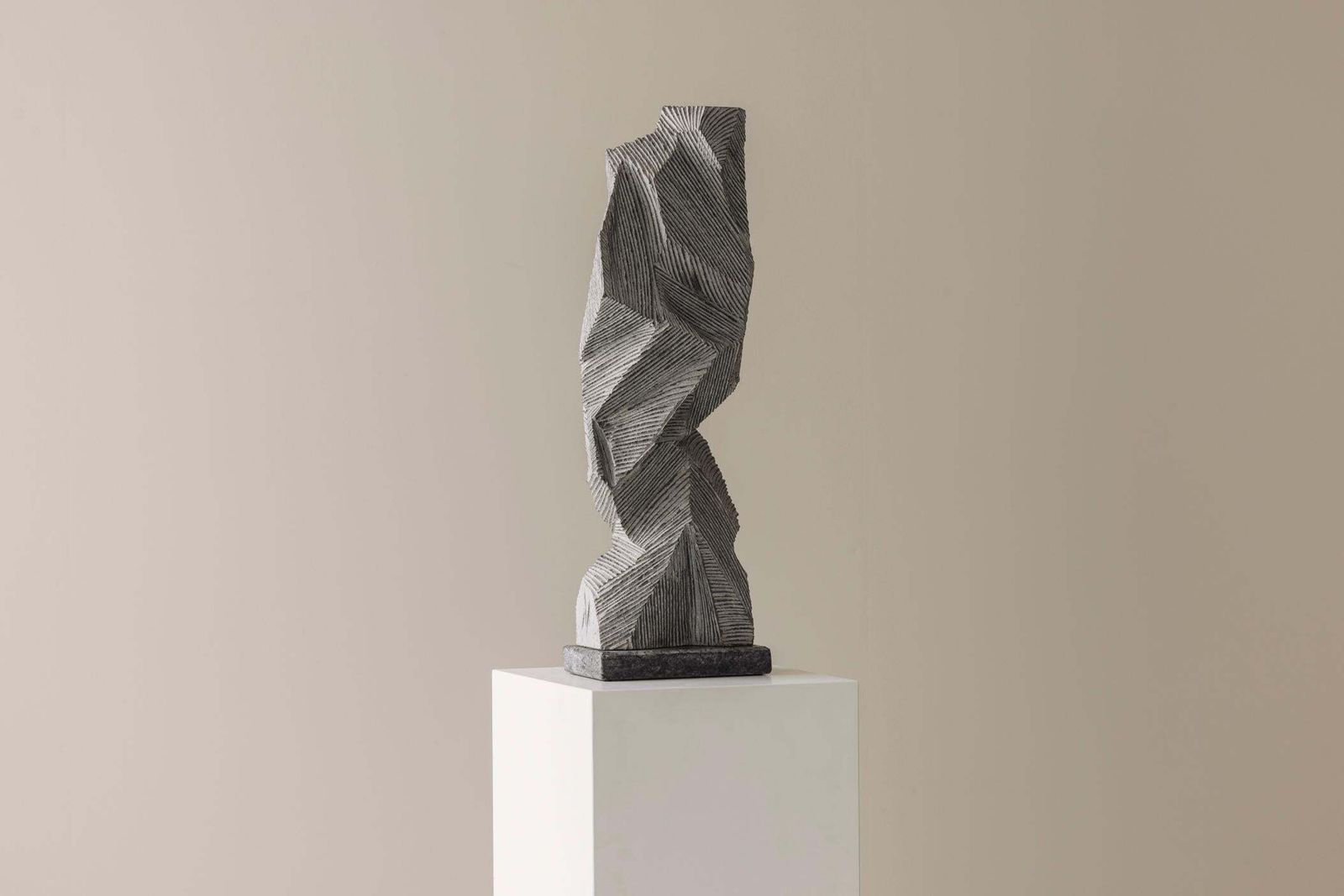 Abstract Sculpture Carved From Natural Stone By Marc Verdoodt, Belgium 1980s. photo furniture