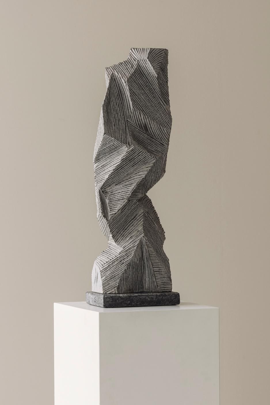 Abstract Sculpture Carved From Natural Stone By Marc Verdoodt, Belgium 1980s. photo for sale