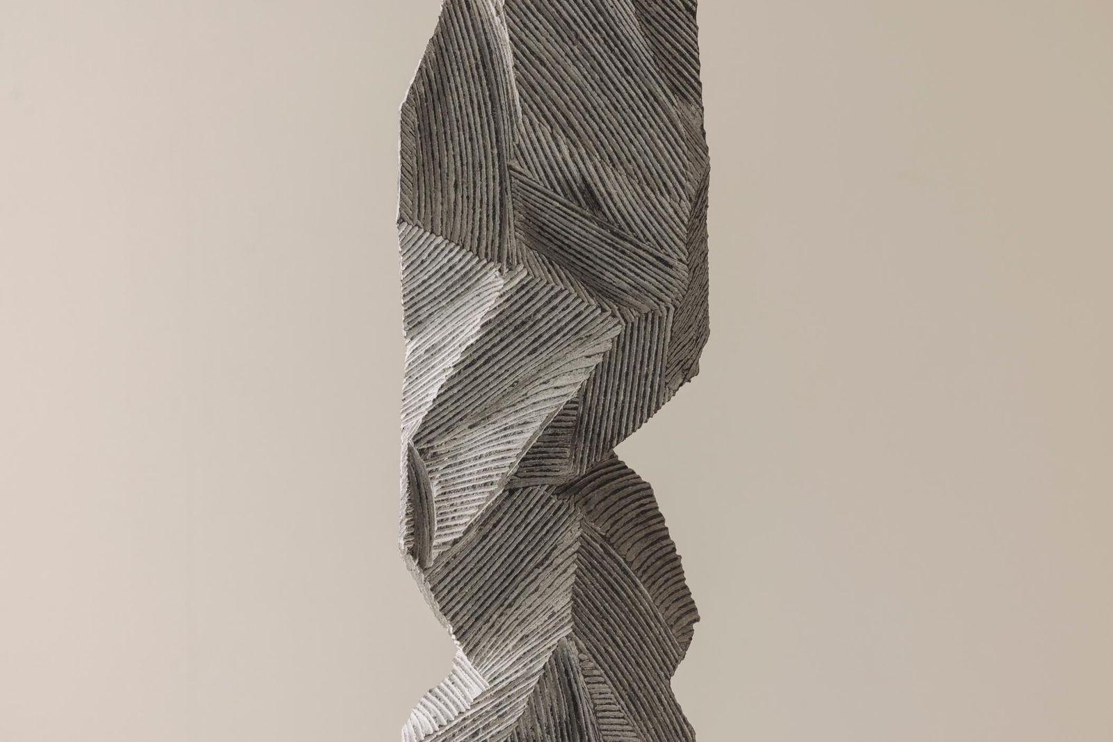 Abstract Sculpture Carved From Natural Stone By Marc Verdoodt, Belgium 1980s. photo vinterior