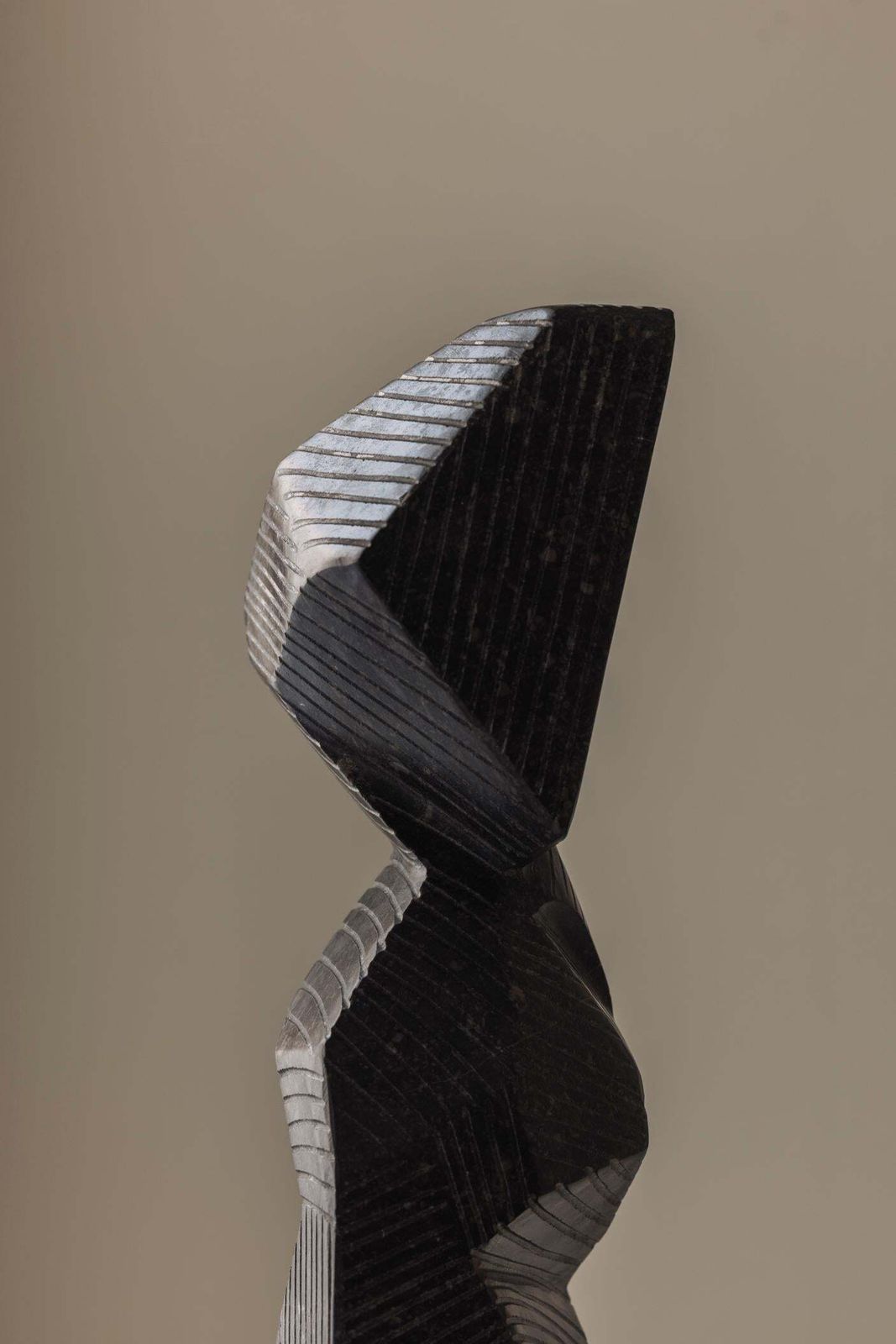 Abstract Sculpture Carved From Natural Stone By Marc Verdoodt, Belgium 1980s. photo vinterior