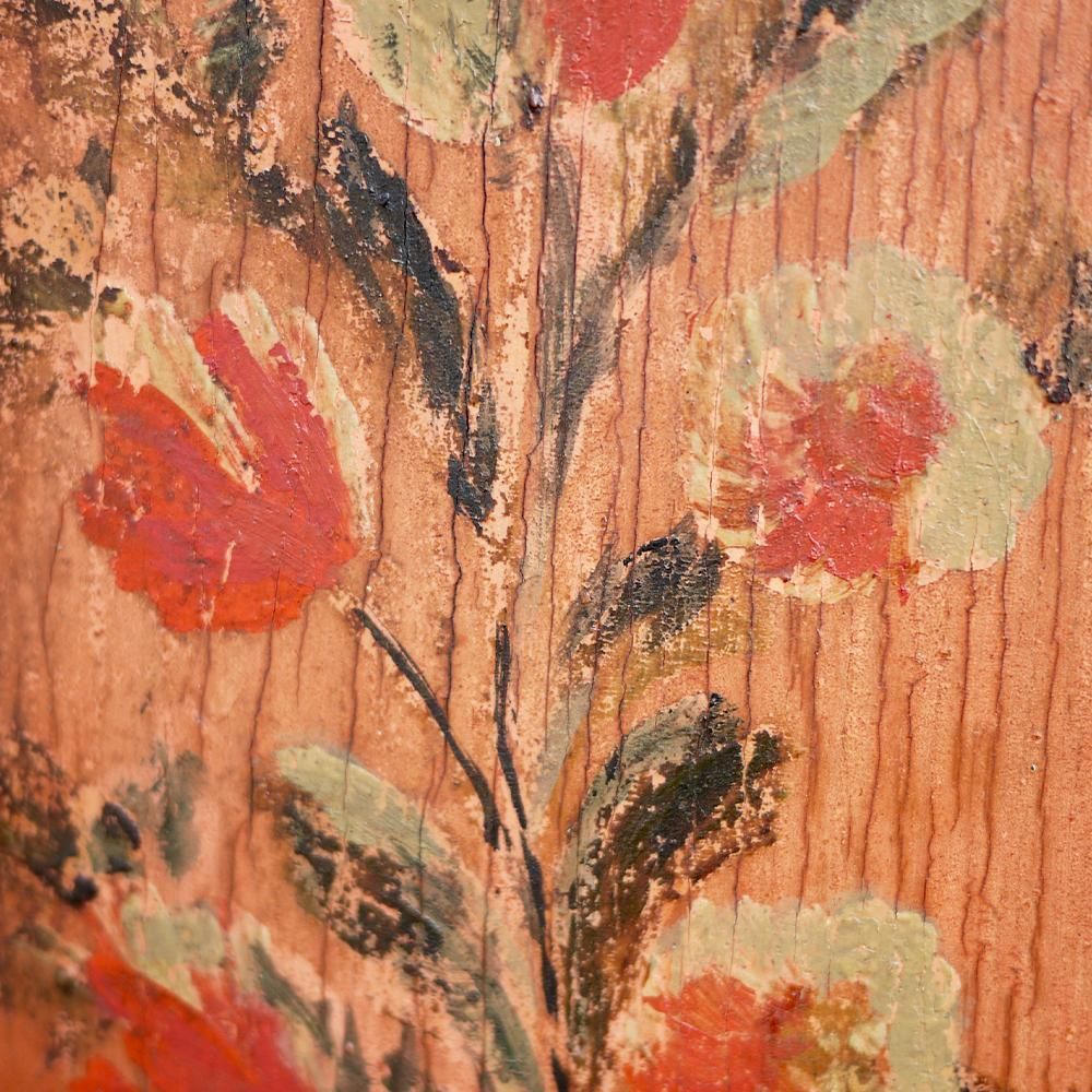 photo for sale Red Floral Painted Cabinet, 1790, Central Europe