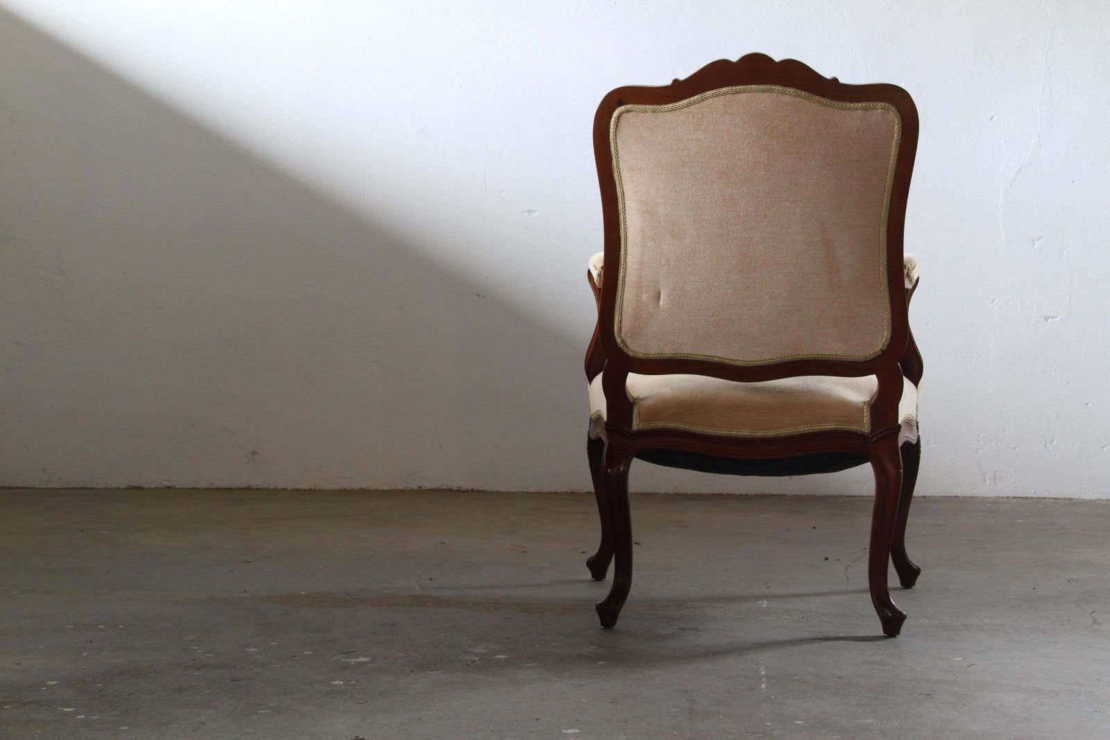 Furniture Pair Of Vintage Danish Antique 18th Century Lounge Chair, Style Of Louis XV photo