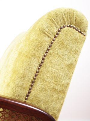 Furniture Cane Antique Art Deco Lounge Chair Or Club Armchair, 1930s photo