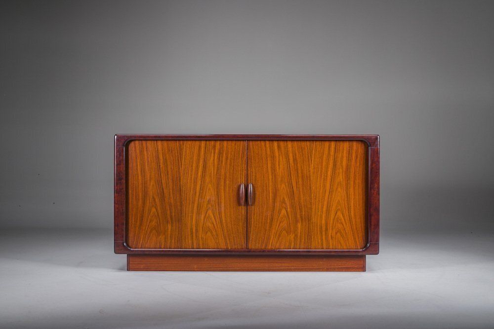 Danish Rosewood Tambour Sideboard From Dyrlund, 1960s photo vinterior