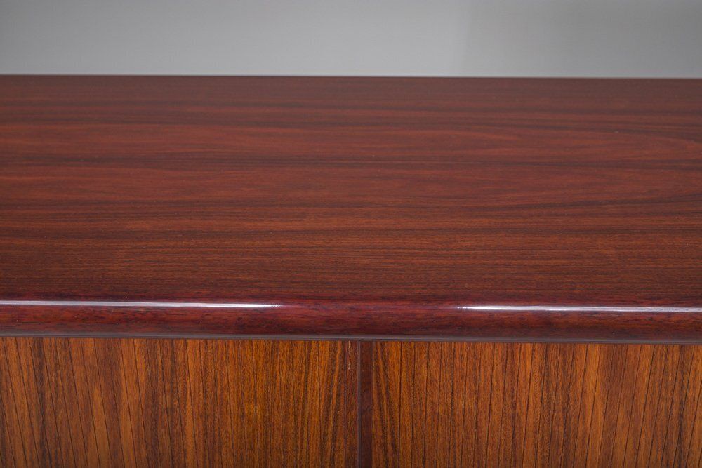 photo vintage Danish Rosewood Tambour Sideboard From Dyrlund, 1960s