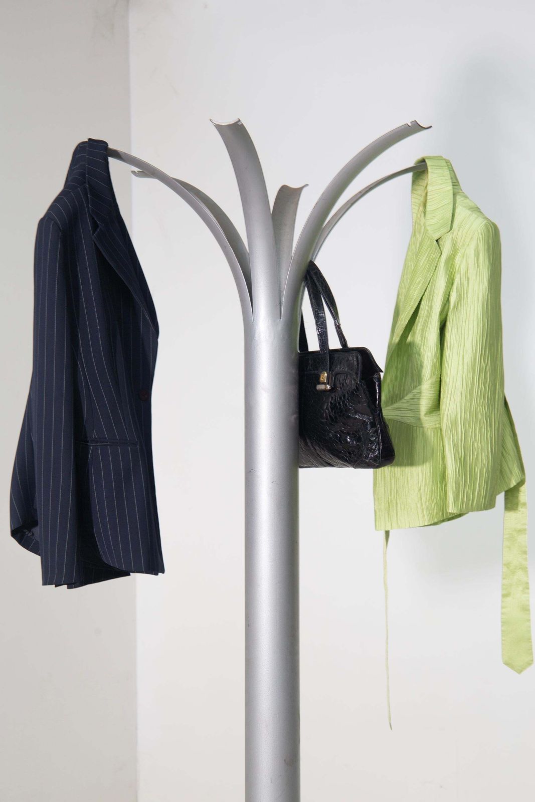 photo for sale Sculptural Ferrotipi Coat Stand In Tubular Steel, Malacrida & Resmini