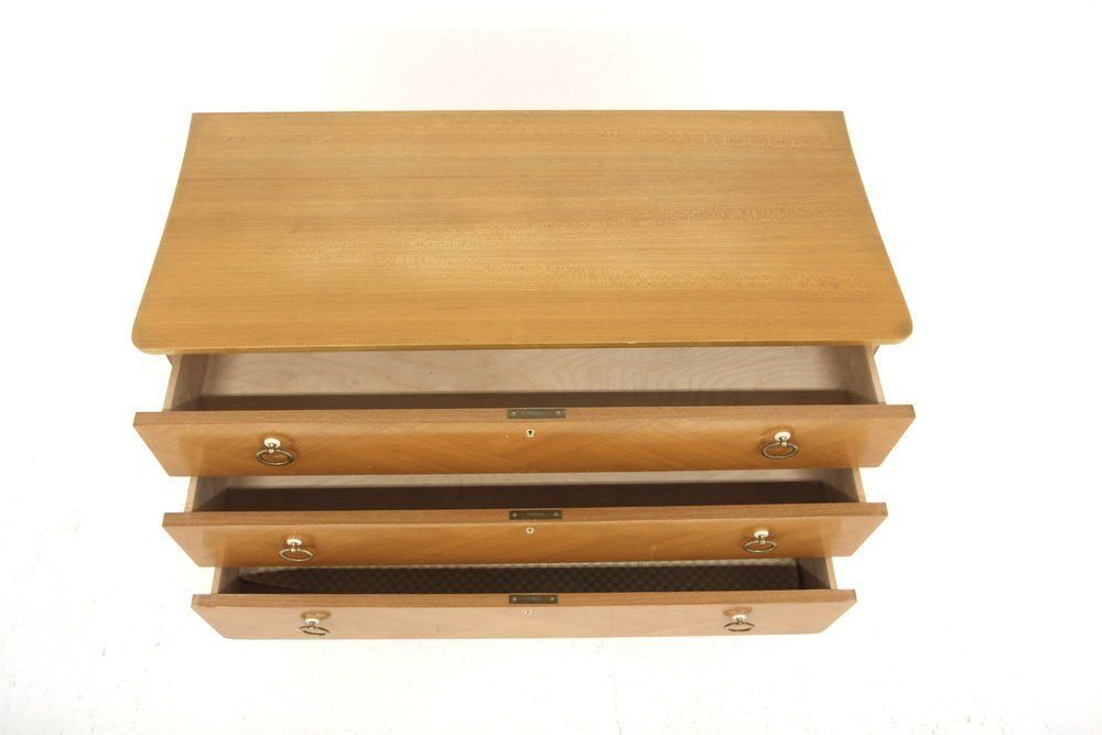 Swedish Modern Elm Chest Of Drawers, 1940s photo furniture