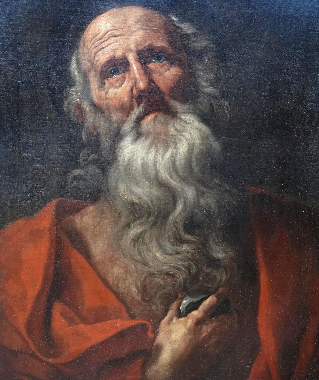 Portrait Of Saint Jerome   Italian Old Master C1620 Religious Art Oil Paintingcirca 1620 photo furniture