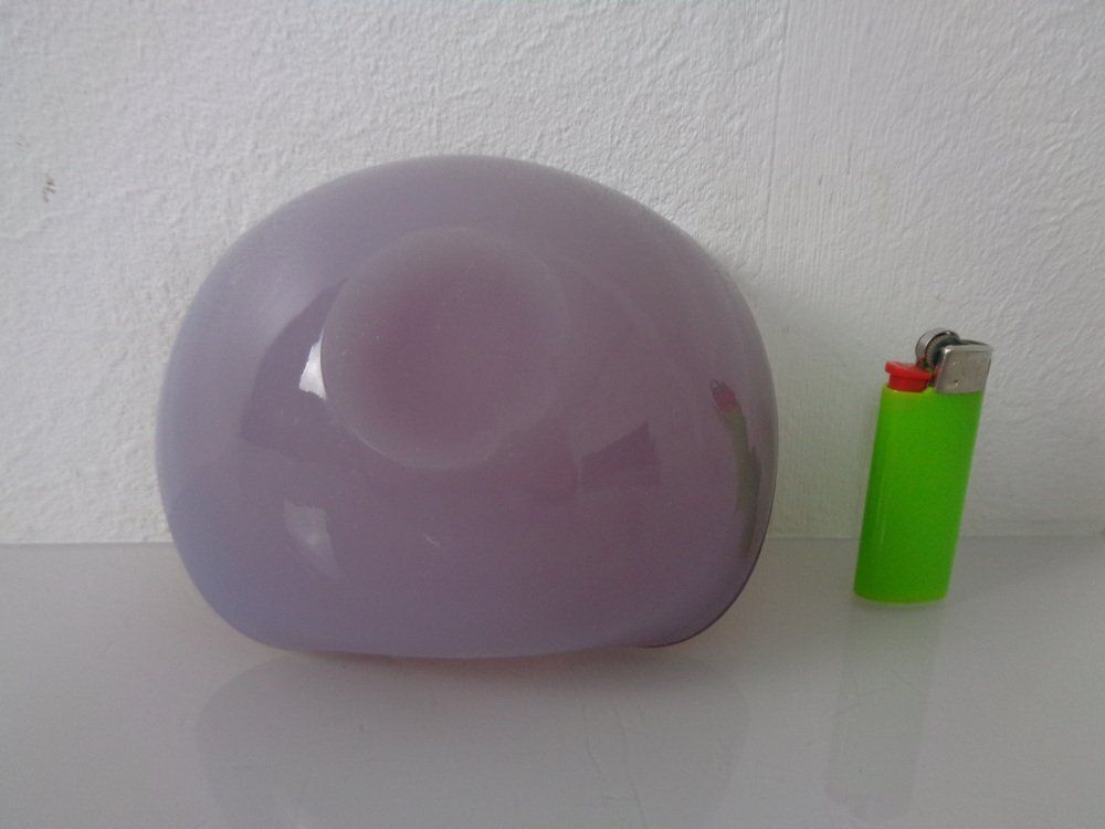 photo buy Red And Lilac Sommerso Murano Glass Bowl Or Ashtray, Italy, 1960s