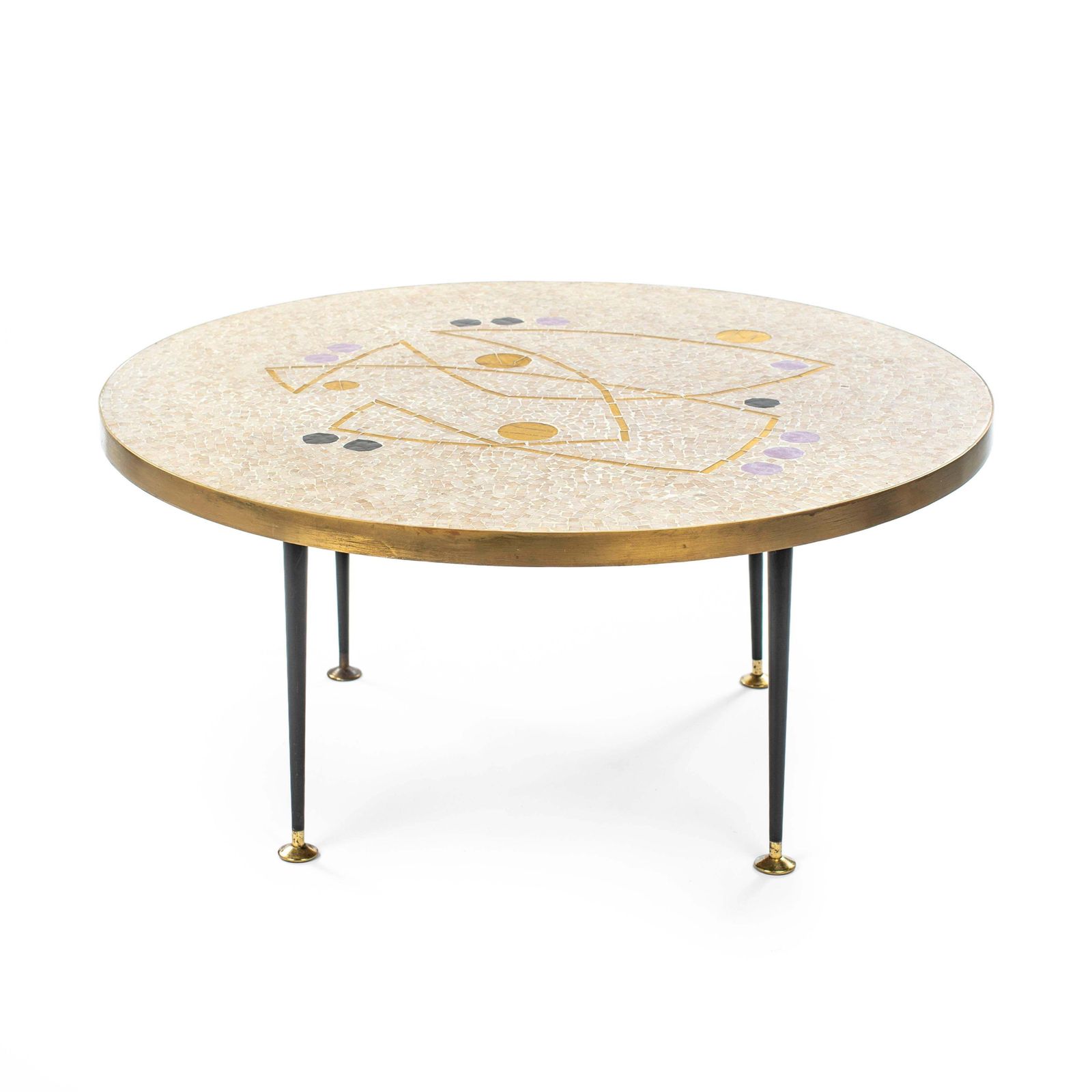 German Mid Century Sculptural Mosaik Sofa Table By Berthold Müller 1960s photo for sale